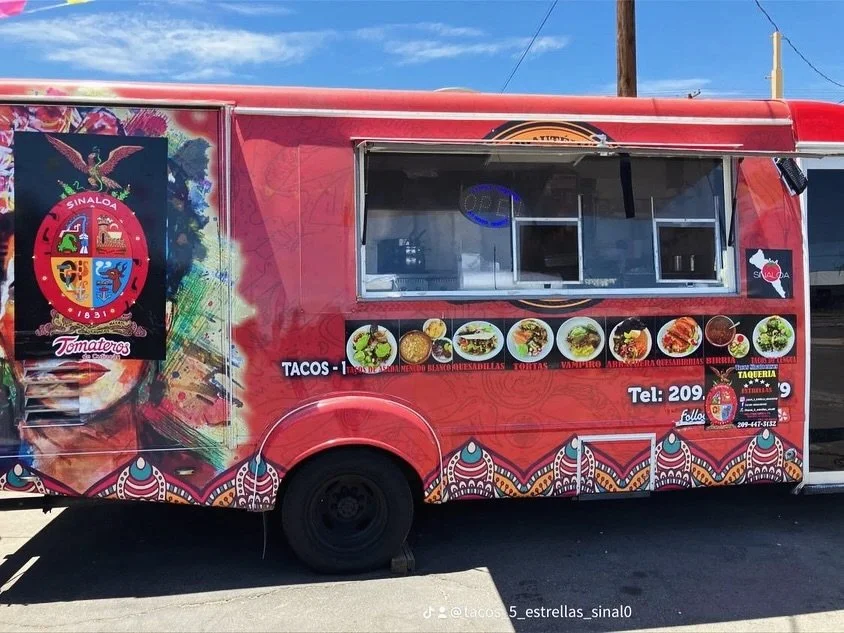 We would like to Welcome @tacos_5_estrella_sinaloense  to Paradise Plaza offering Sinaloense Mexican food such pozole blanco, tortas, tacos burritos, polla ala plancha and many more options! 722 I St Modesto, CA