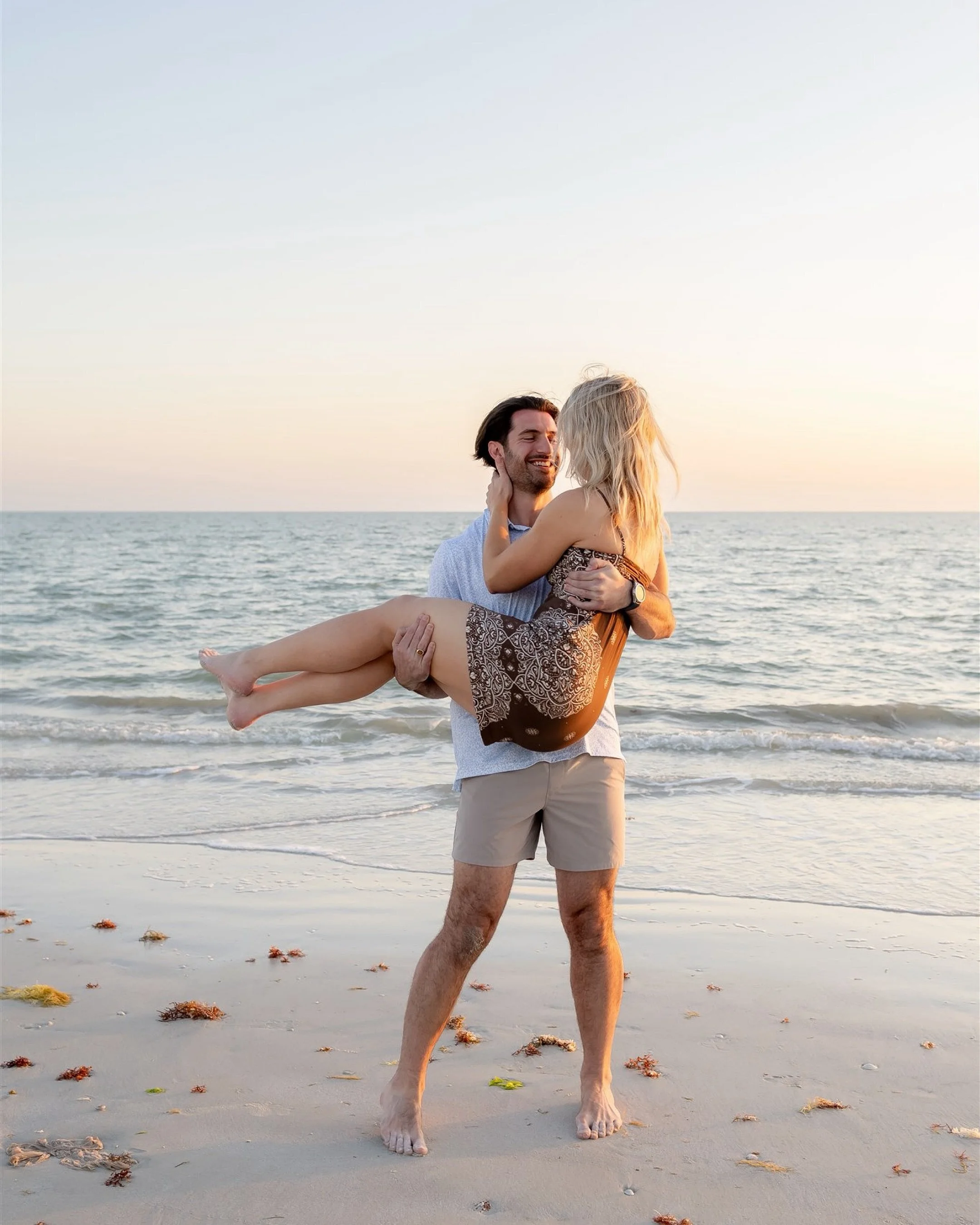 When he says &ldquo;let&rsquo;s take a casual stroll down the beach&rdquo; but actually means &ldquo;let&rsquo;s get engaged.&rdquo; 🤭 Her reaction says it all, pure surprise and joy.
