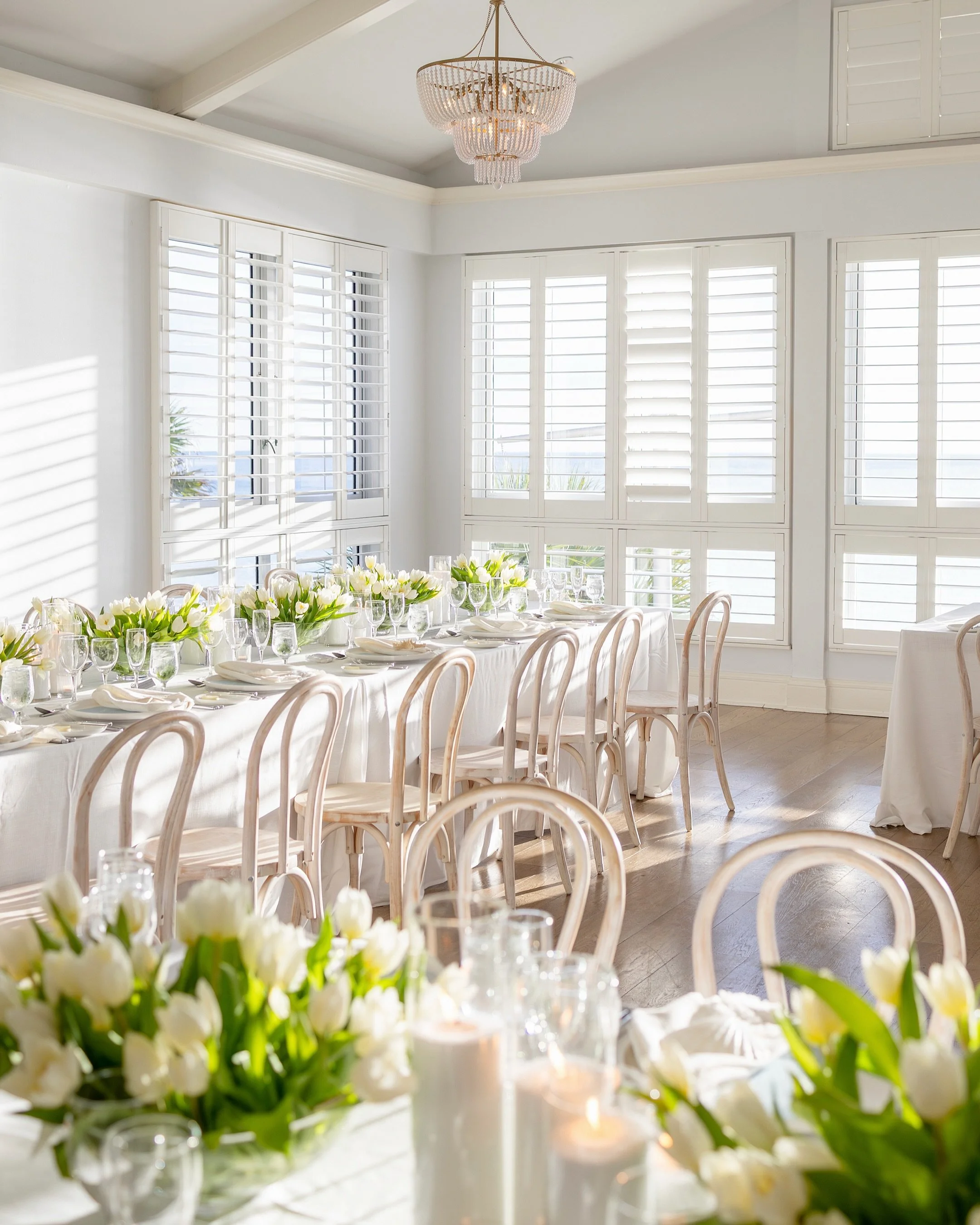 White tulips spilling across every table, champagne flowing, candlelight flickering, and the dreamiest coastal elegance at the Ritz-Carlton Naples.

Some weddings are beautiful.
Some weddings become a personality trait.

This one might be the latter.