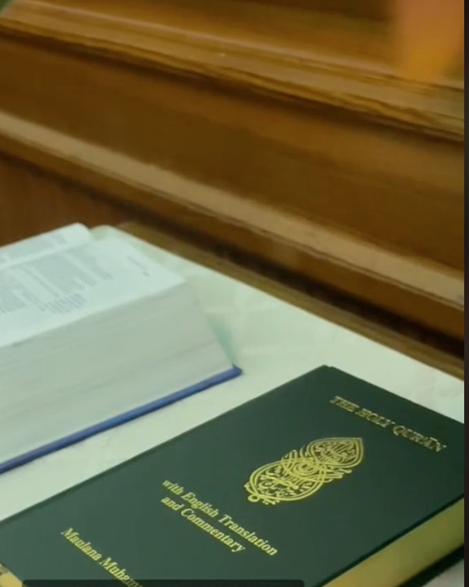 Tik Tok video for Texas House of Representative Salman Bhojani explaining the presence of the Quran in the Texas Capitol's Chapel room