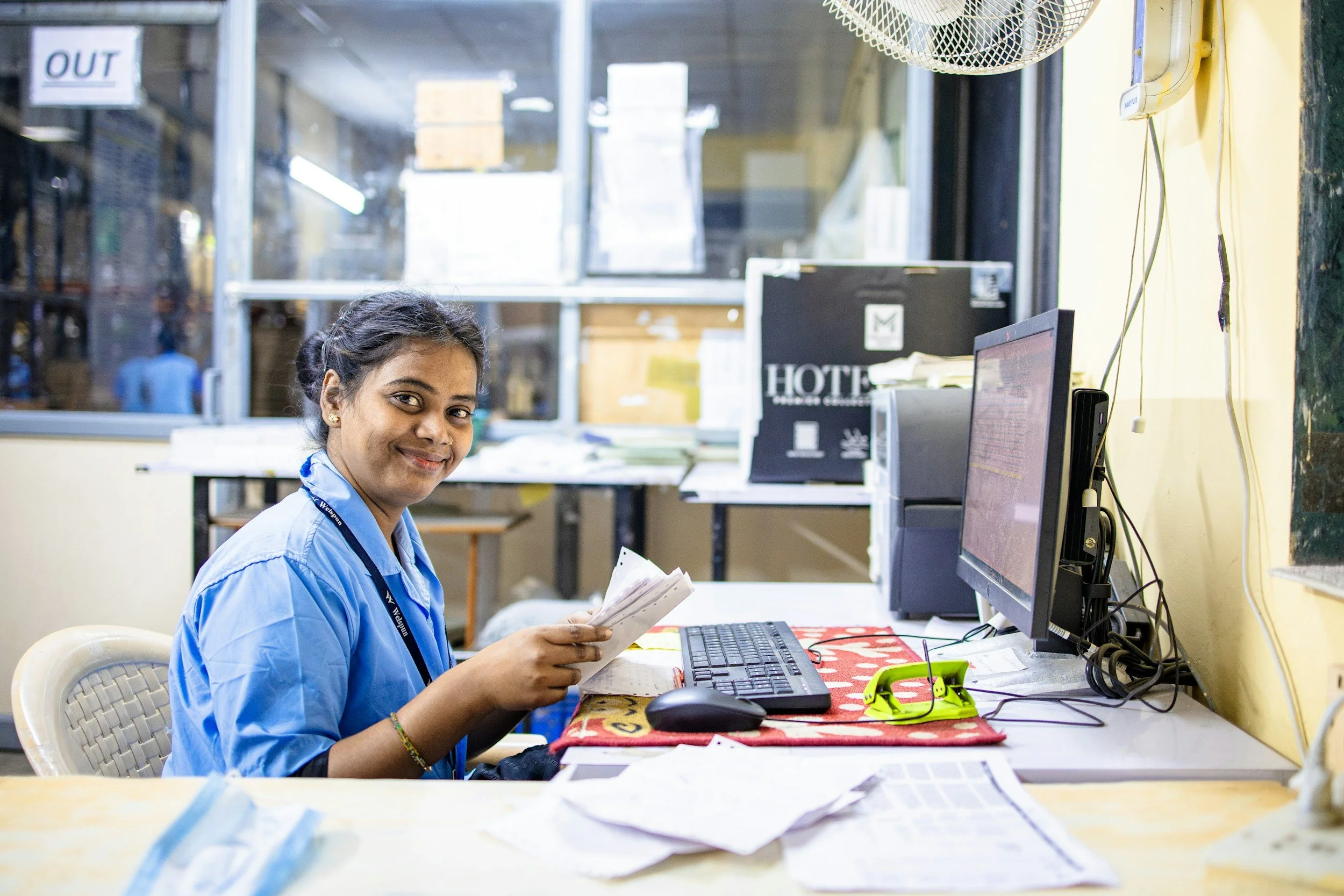 Public servant in an office