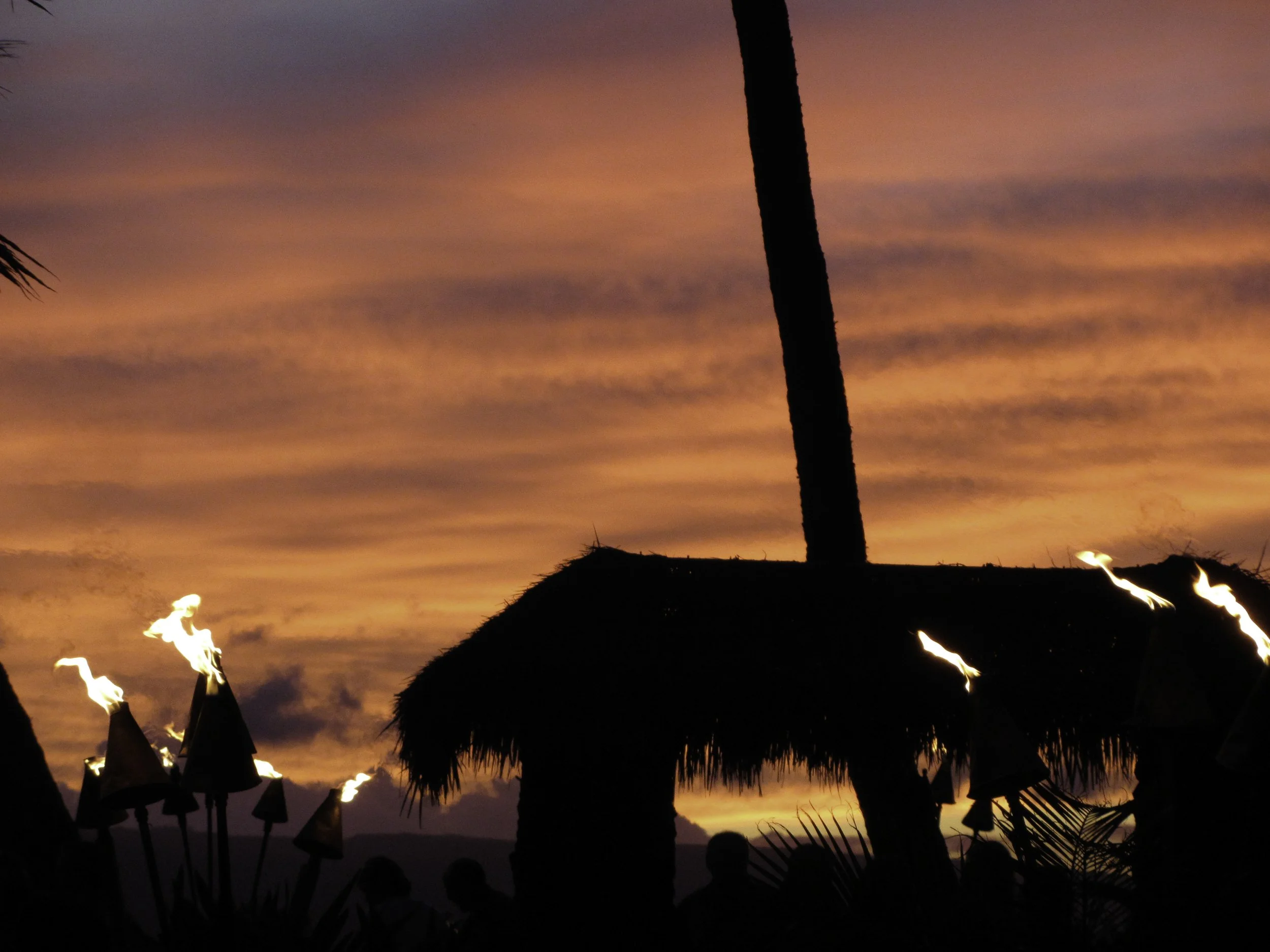 Sunset from luau, Ka'anapali Maui