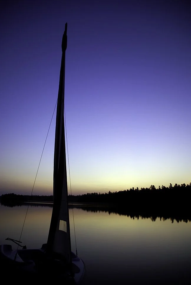 Sunrise over Abrams Pond, Eastbrook, Maine