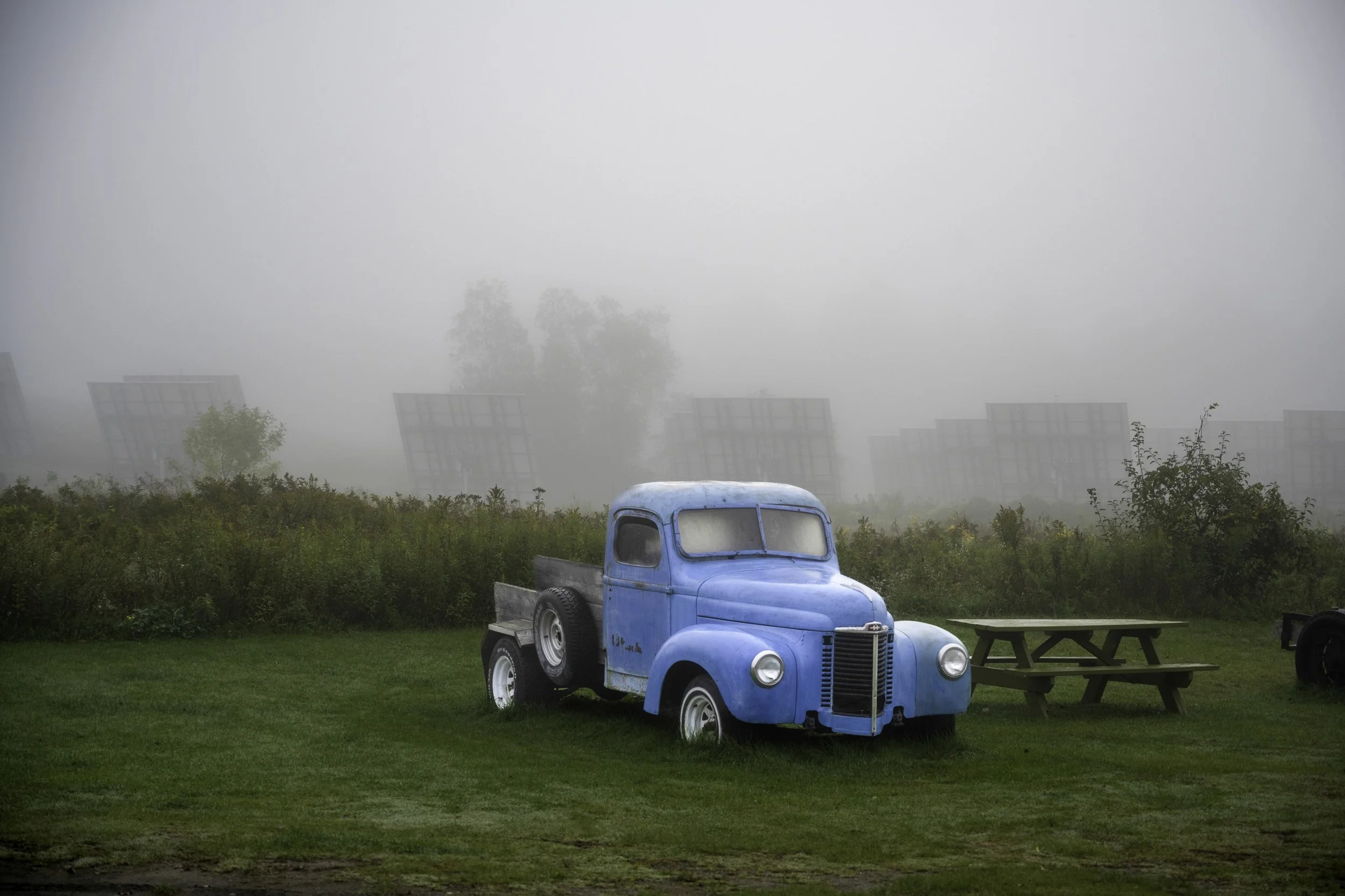 Old truck in the fog, Stowe Vermont