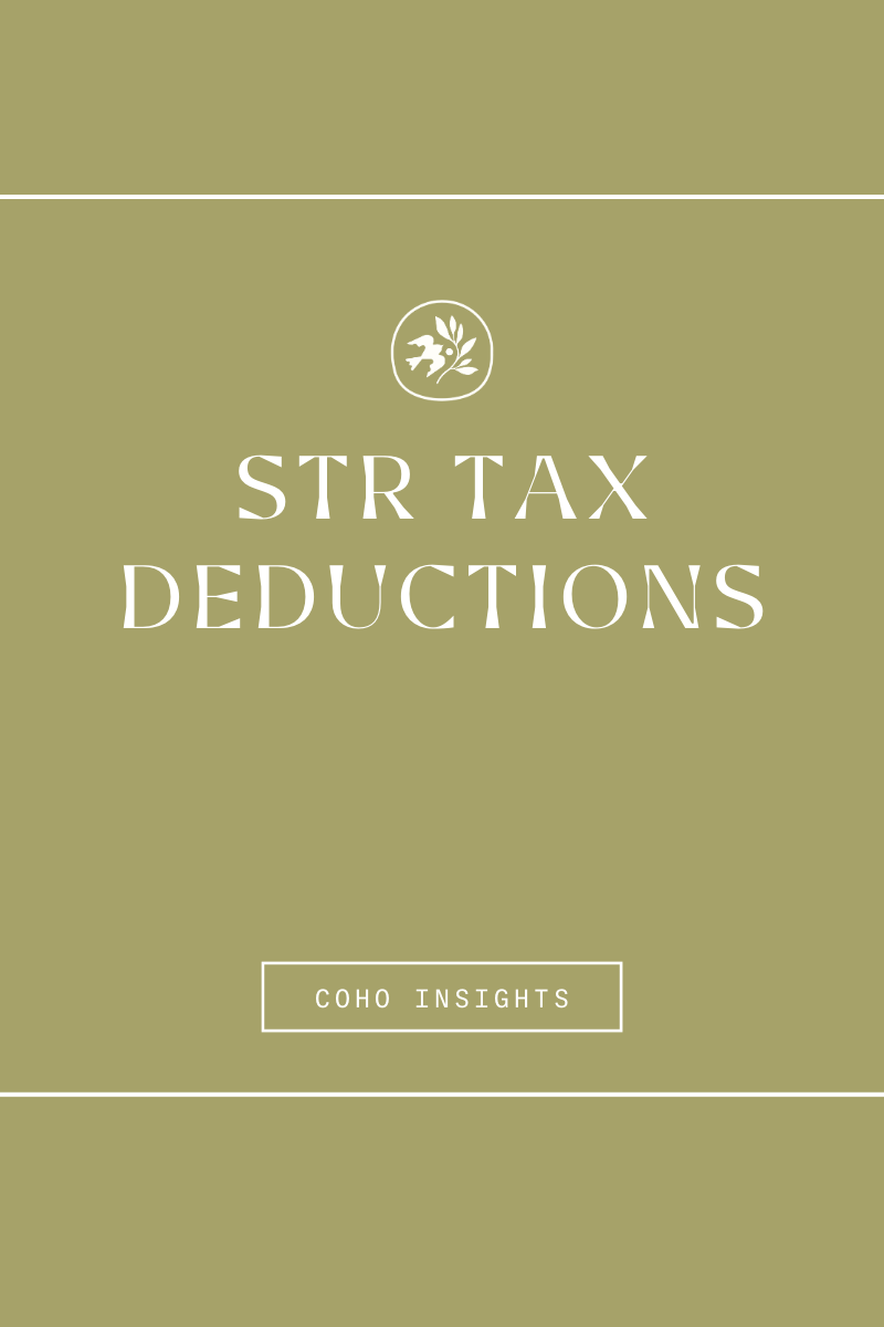 Maximizing Your STR Tax Deductions
