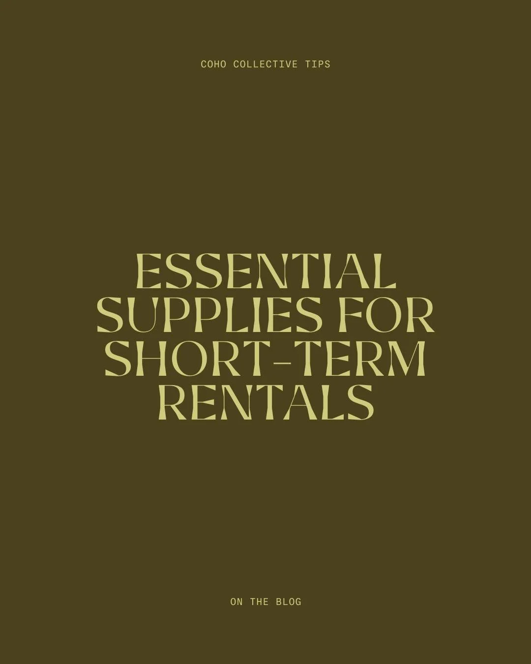 Every great guest experience starts with the details. We broke down the essential supplies every short-term rental needs, and why each one matters.

Swipe to see the full checklist and learn more on the full blog at our link in bio!