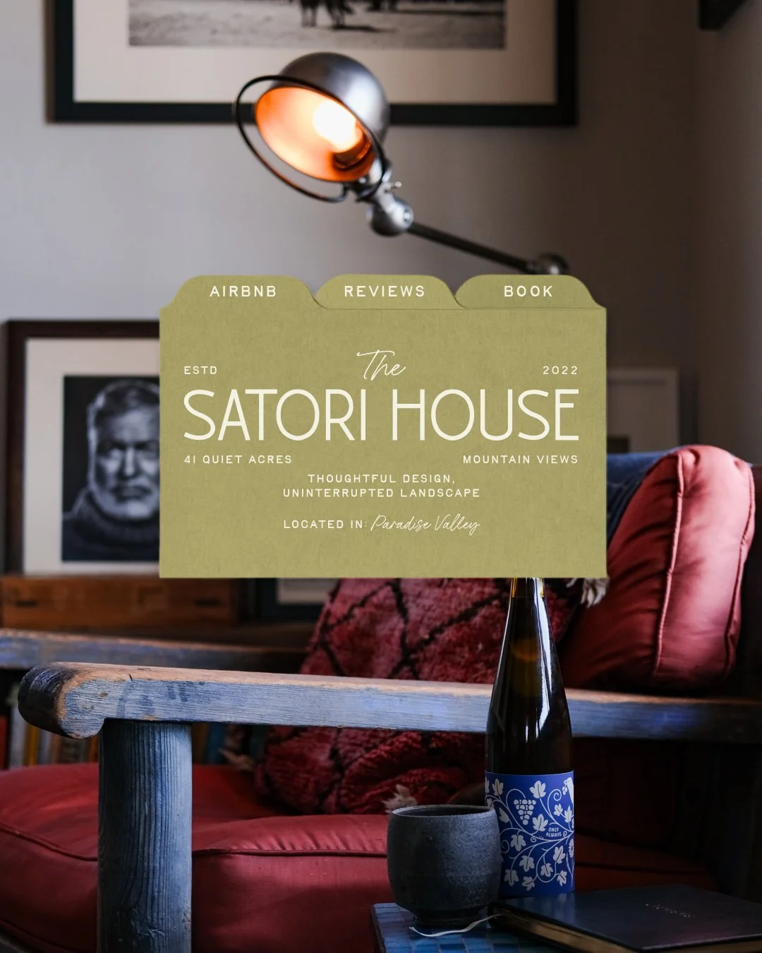 The perfect couples' getaway, set on 41 acres in Paradise Valley.

The Satori House is a full reset. Wide open land, total quiet, and views that make you forget your phone exists.

All you have to do is show up.

Link in bio to book your stay.