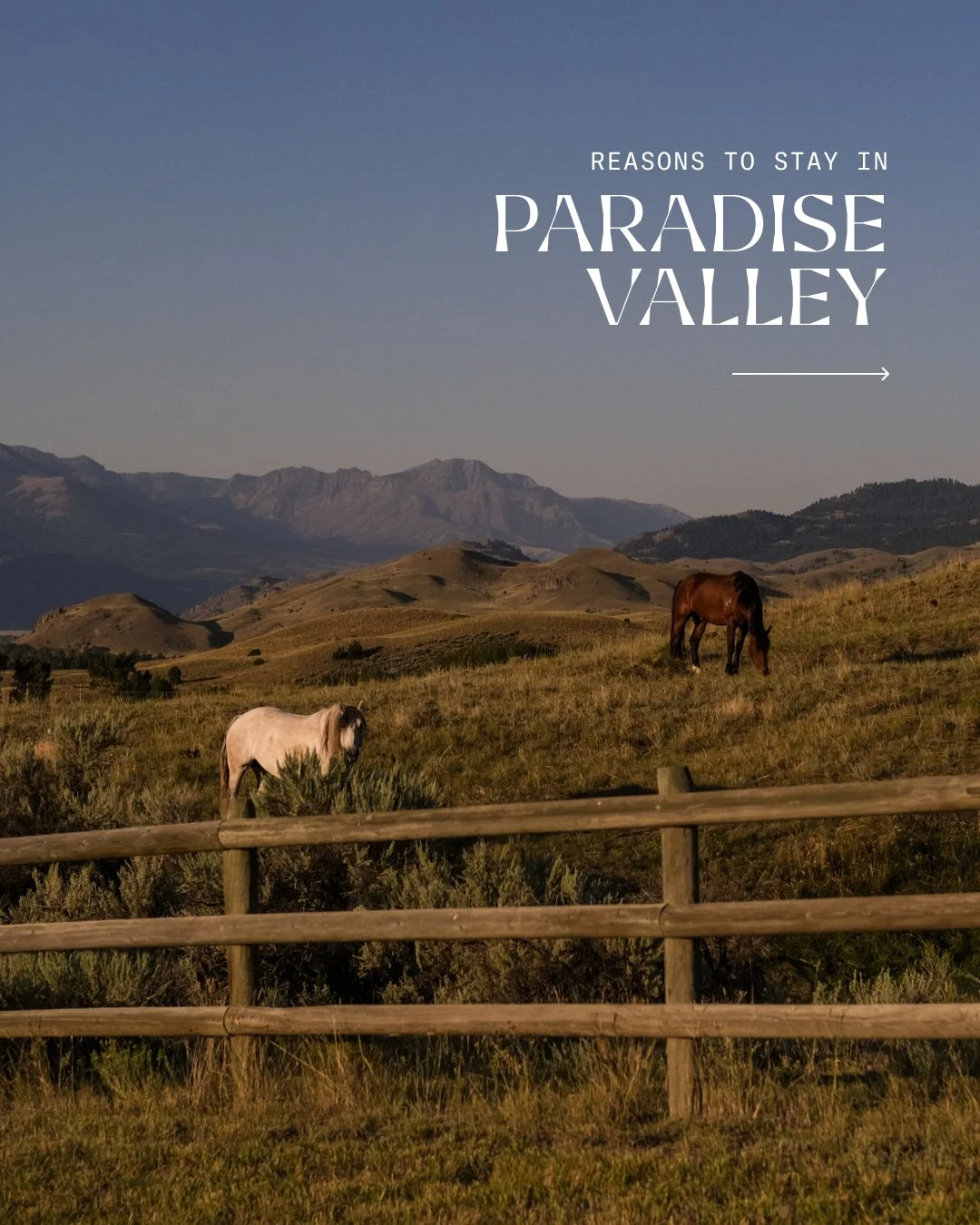 Paradise Valley: Mountains on both sides, Yellowstone National Park down the road, and a night sky that makes your phone feel pointless.

Swipe for the reasons this is the Montana trip you keep putting off. 🏔️