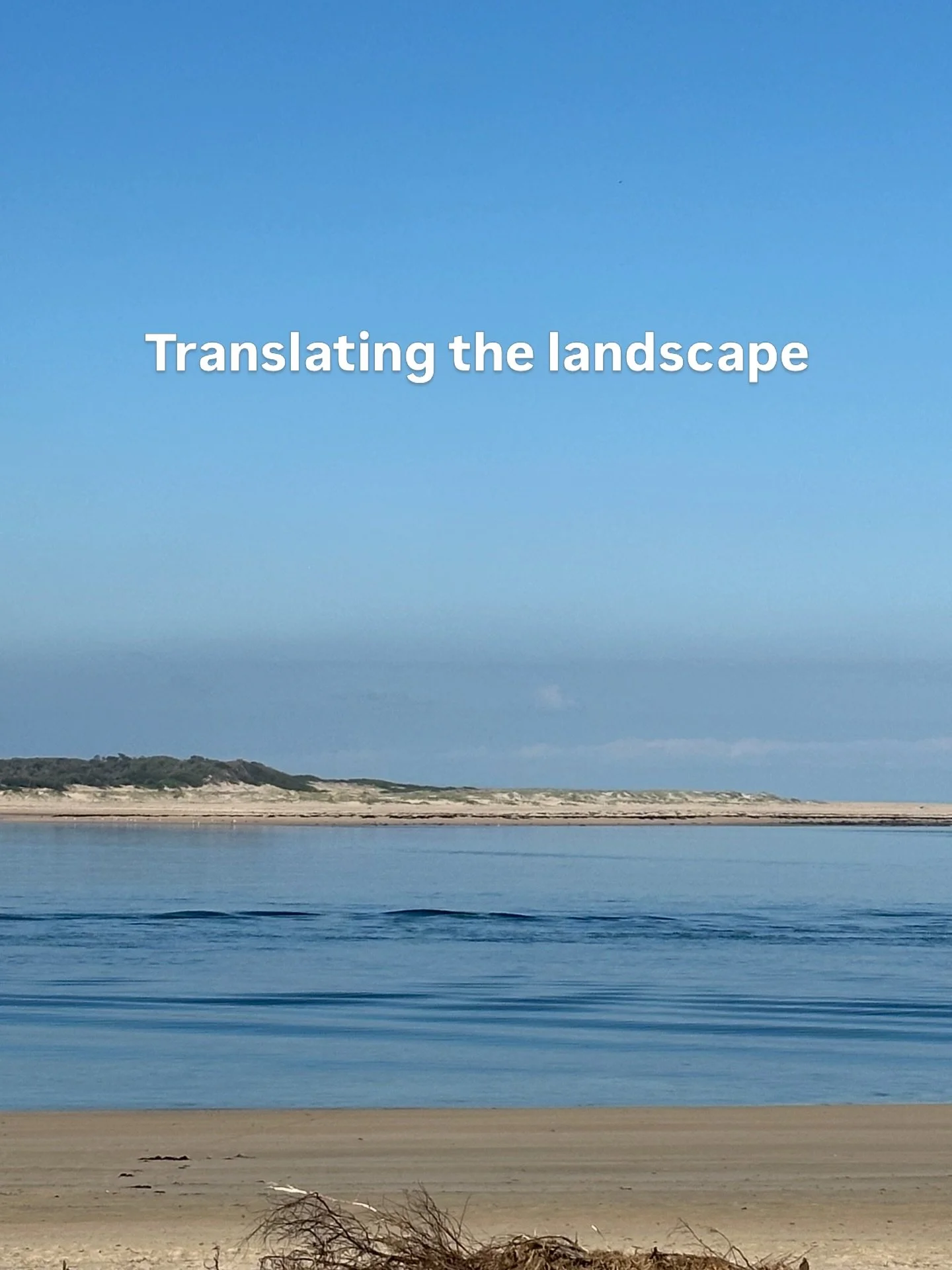 // THEMES
There are elements of the landscape - the particular coastal landscape where I live - that are a constant source of inspiration for my work.
A low tide. 
The wet, reflective sand left behind. The inlet with sand banks it looks like you coul