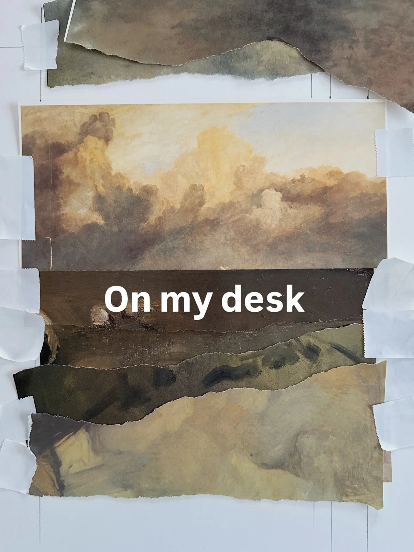 // DECISIONS
It&rsquo;s been a few months since I&rsquo;ve looked at my collages &amp; this afternoon I spent a few hours looking at every single &ldquo;work in progress&rdquo; collages to determine what to do next.
I must have over 50 of them - in v