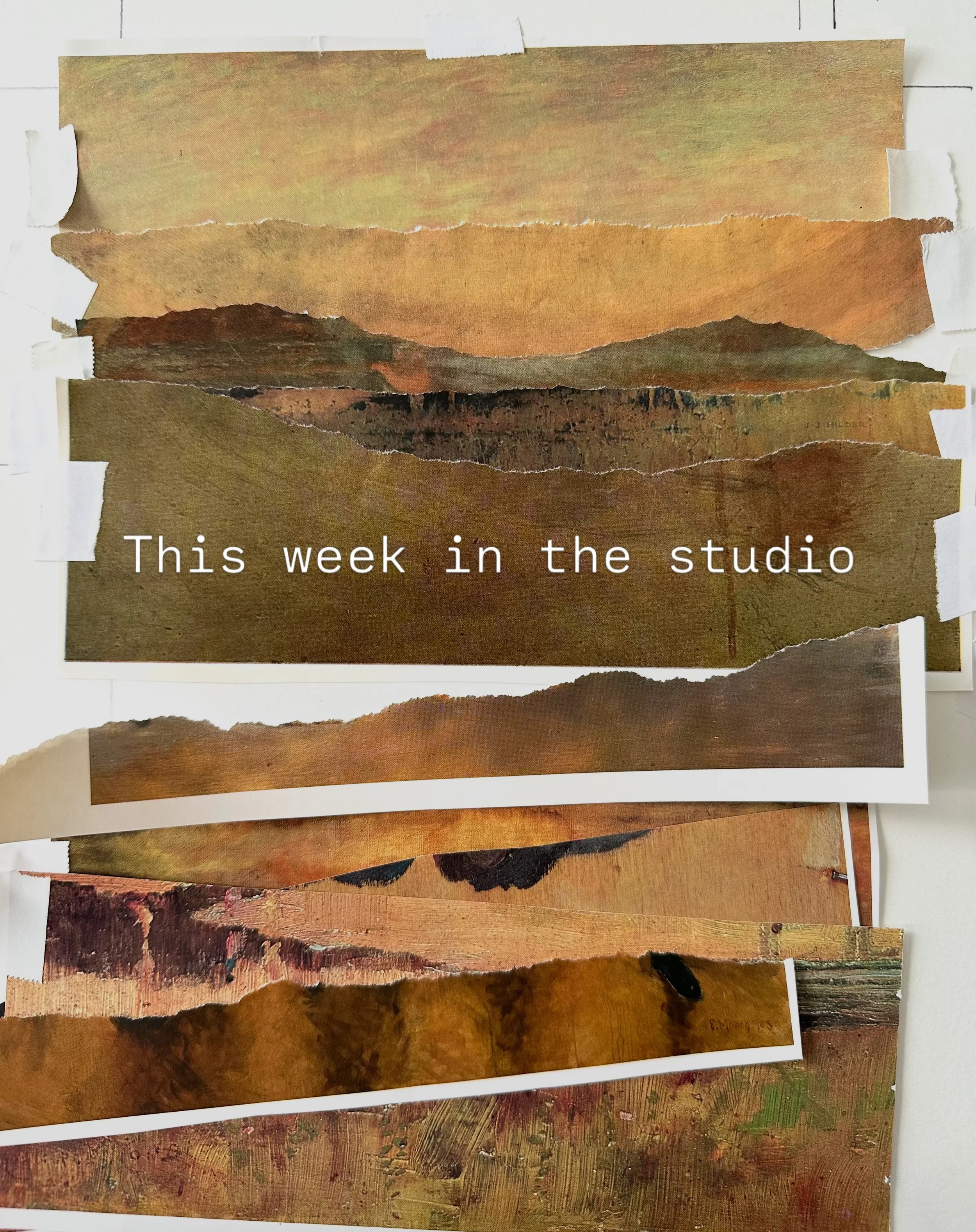 // IN THE STUDIO
Some weeks are all about processing materials rather than collating collages.
I managed to find a few hauls of art books recently &amp; that meant I needed to process the books &amp; pages into colour sorted materials, ready for use 
