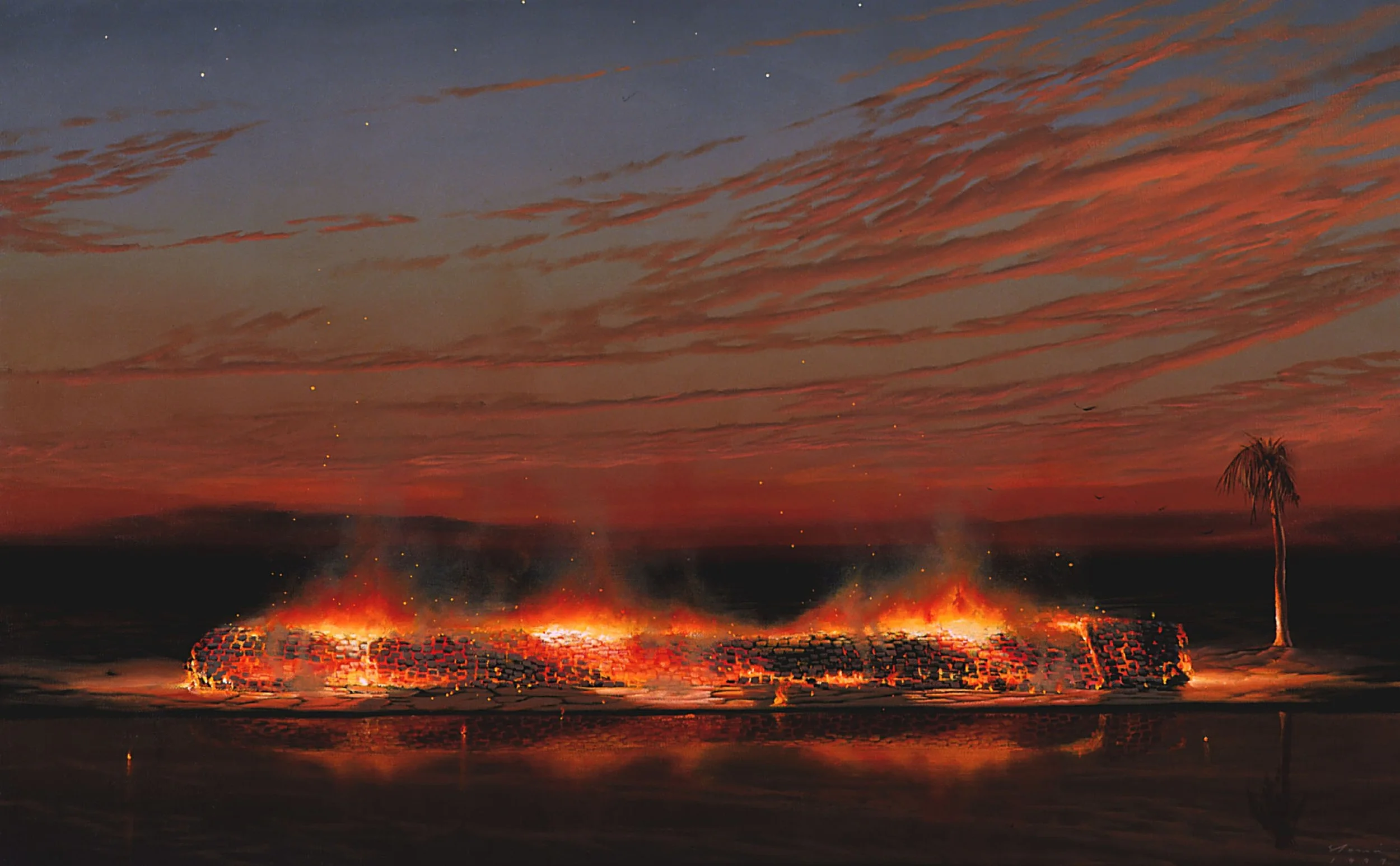 Evening Waterline 1999 acrylic on canvas 76x122cm .jpeg