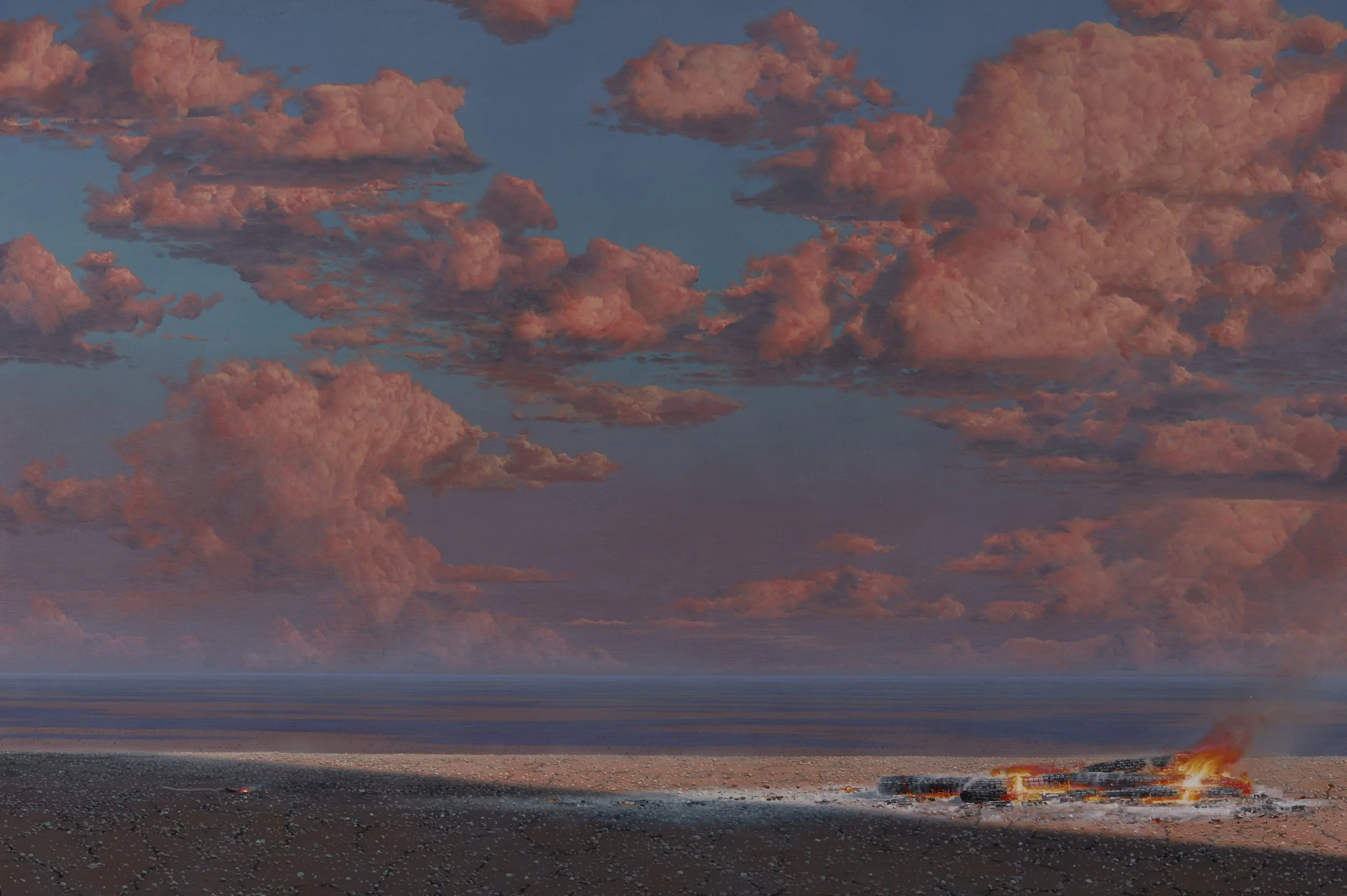 A DISTANCE AWAY The Nostalgia Of Dusk 2018 acrylic on canvas 122x183cm MIM0109.jpeg