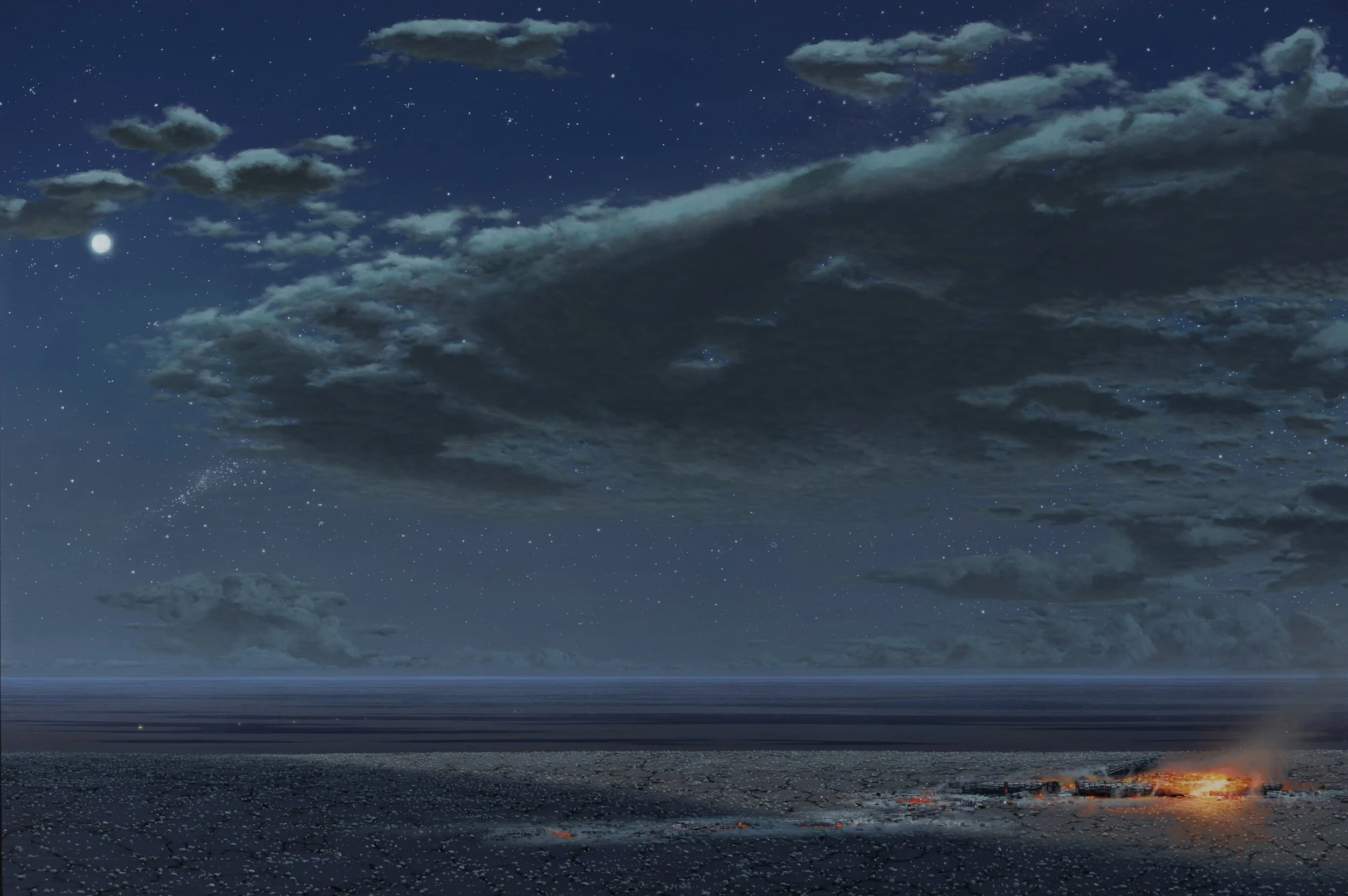 A DISTANCE AWAY The Night Road 2018 acrylic on canvas 122x183cm MIM0091.jpeg