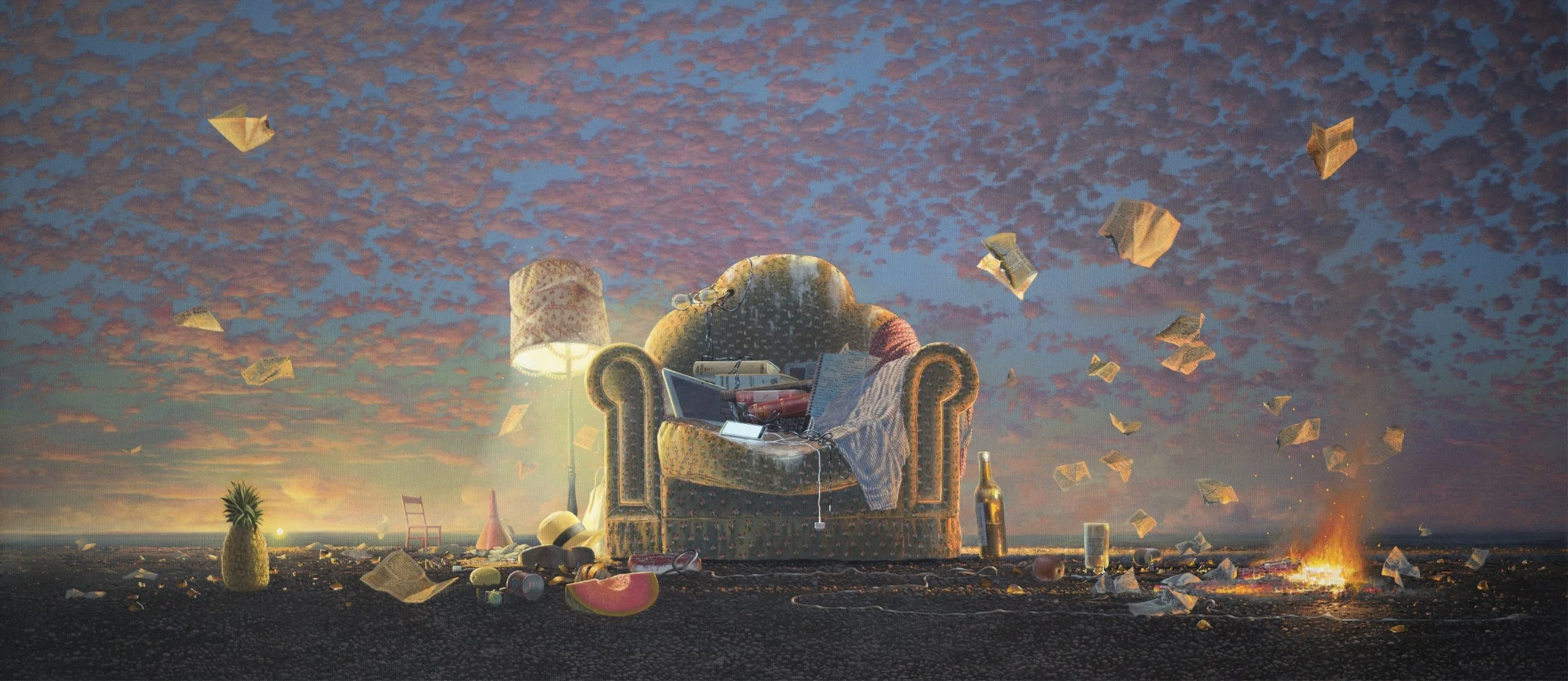 The Arcadian repose 2015 acrylic on canvs 107cm x 244cm publication BL 0060.jpeg