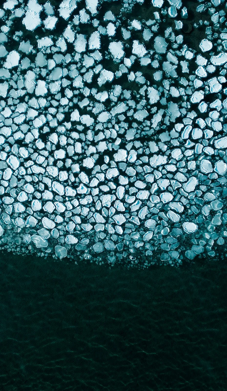 Ice Pattern on Okanagan Lake