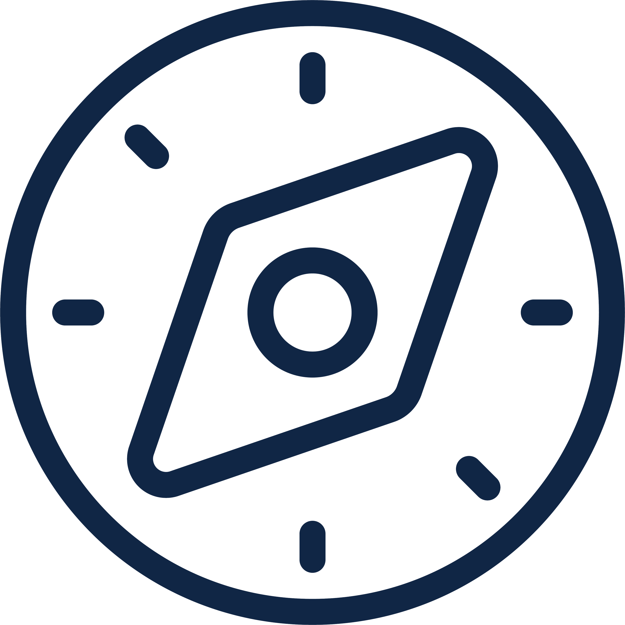 A stylized icon of a fingerprint enclosed within a circle.