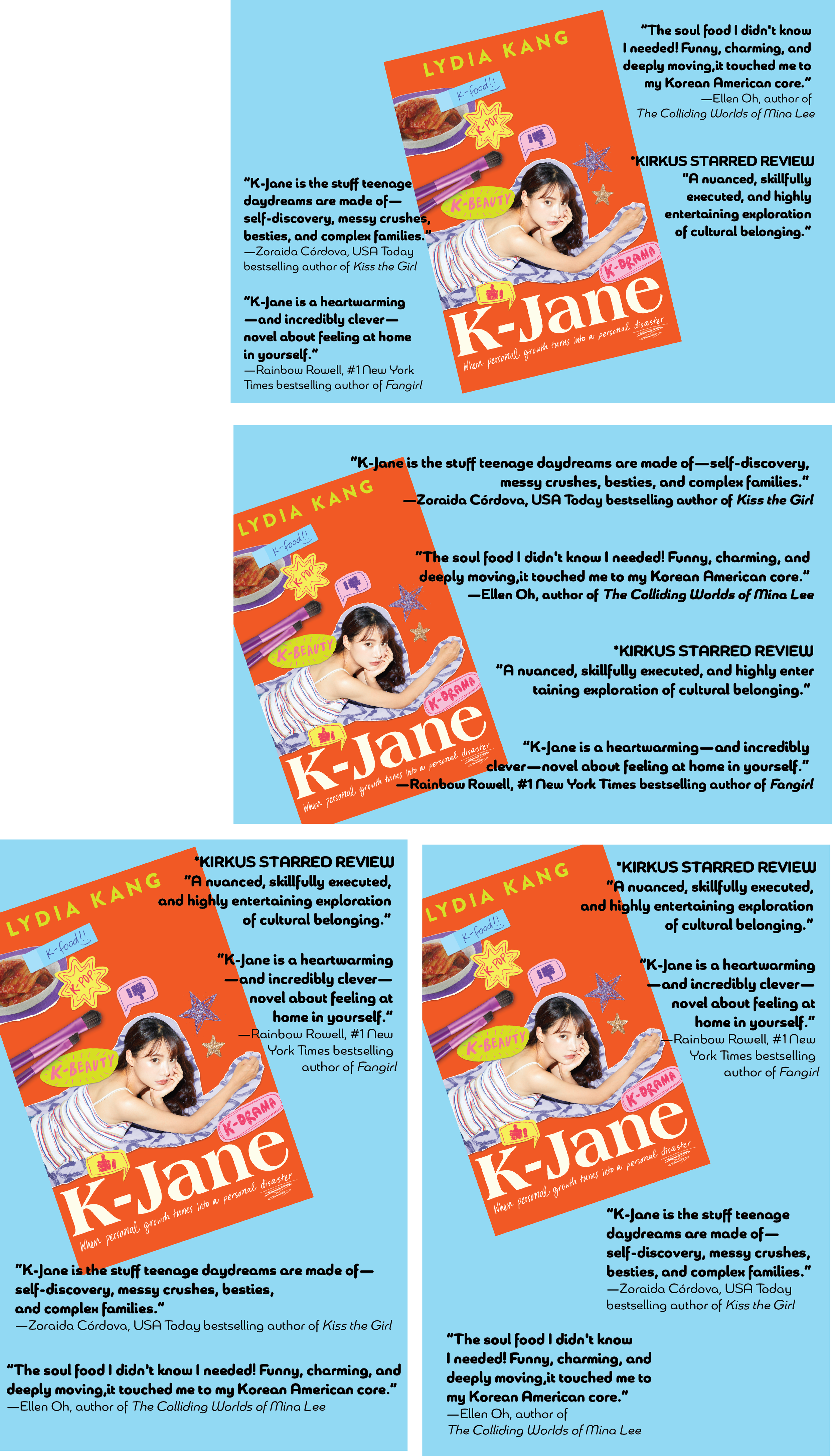 Postcard layout drafts