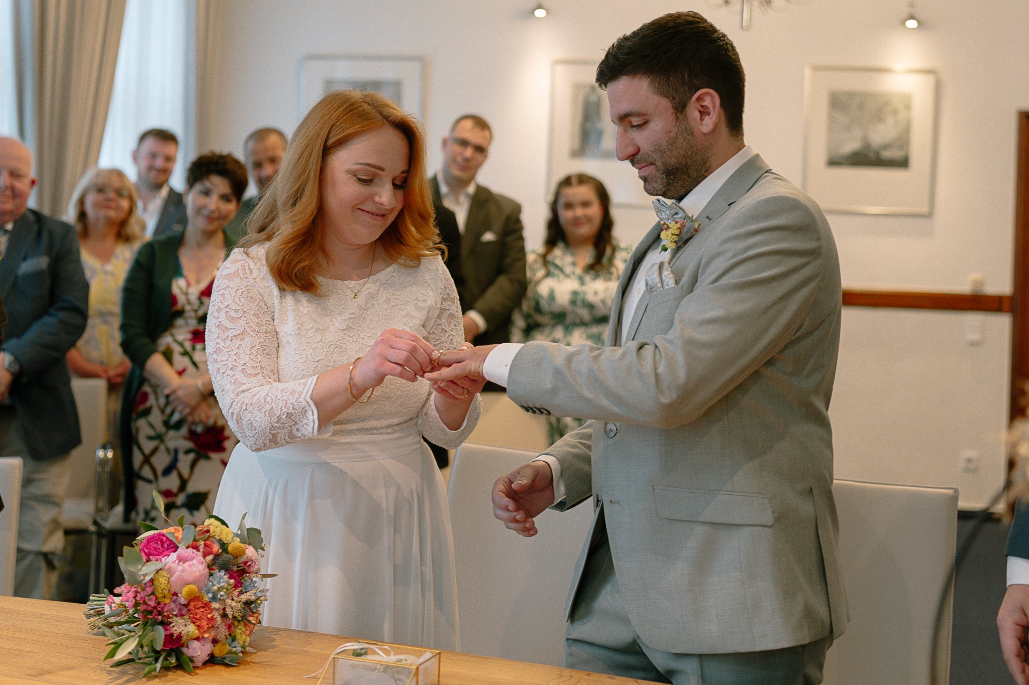 Hochzeitsfotografie Patriarca Ringtausch