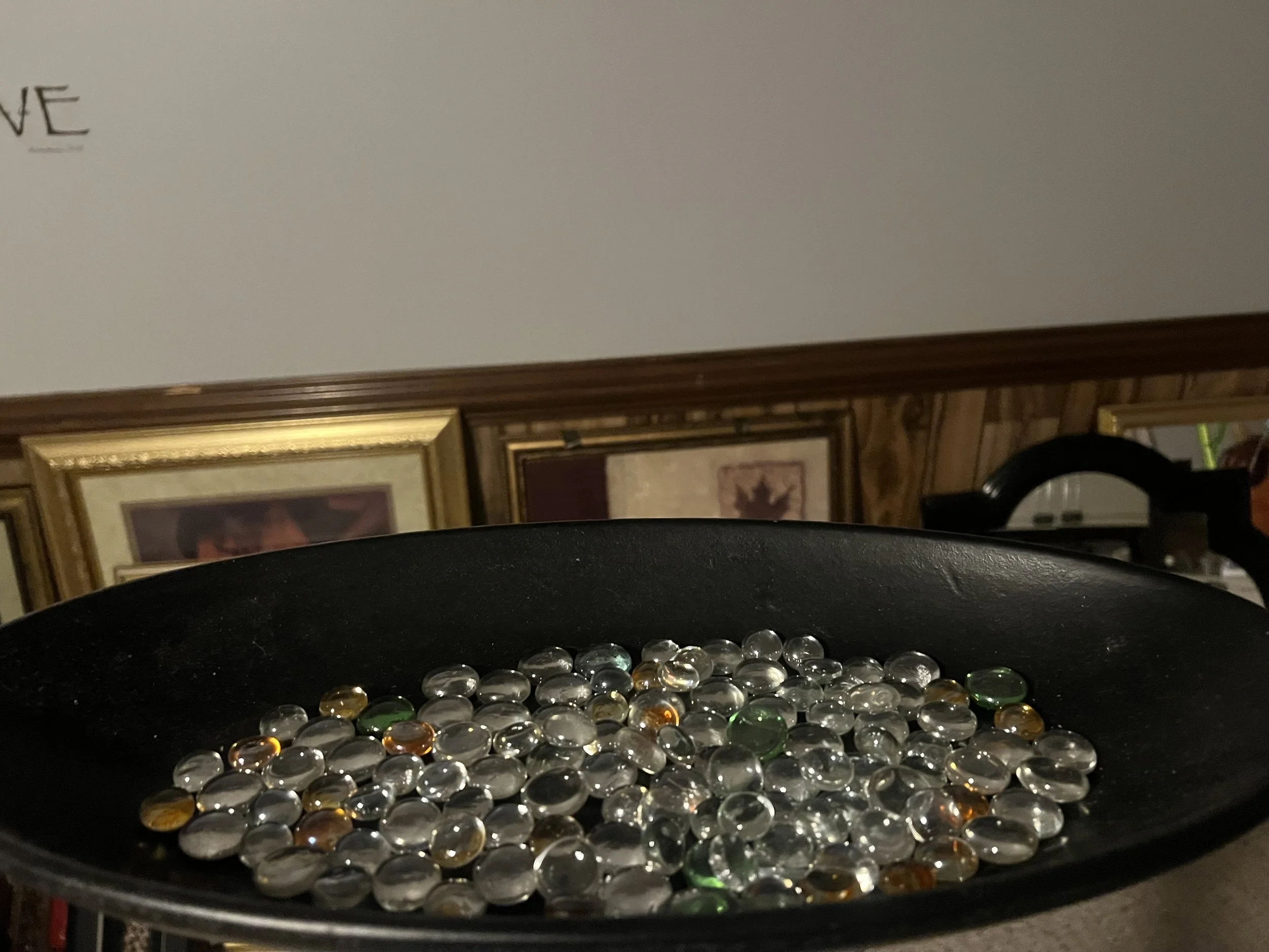 medium size bowl, can be used with candles as decor