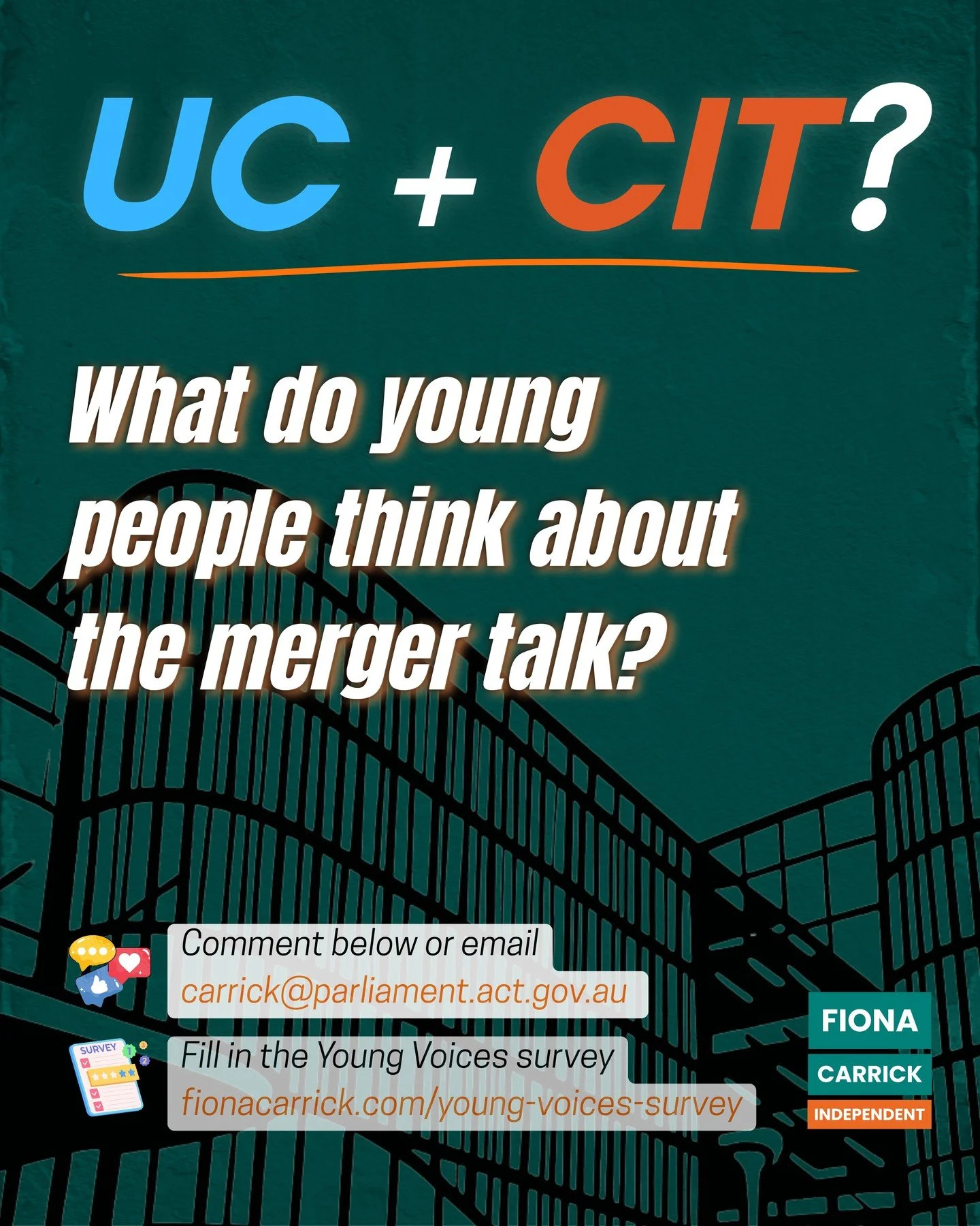 There&rsquo;s a big conversation happening about the future of UC and CIT.
 
The University of Canberra has today signalled that it wants to explore closer collaboration with CIT, including the possibility of a merger.
 
But what do young people thin