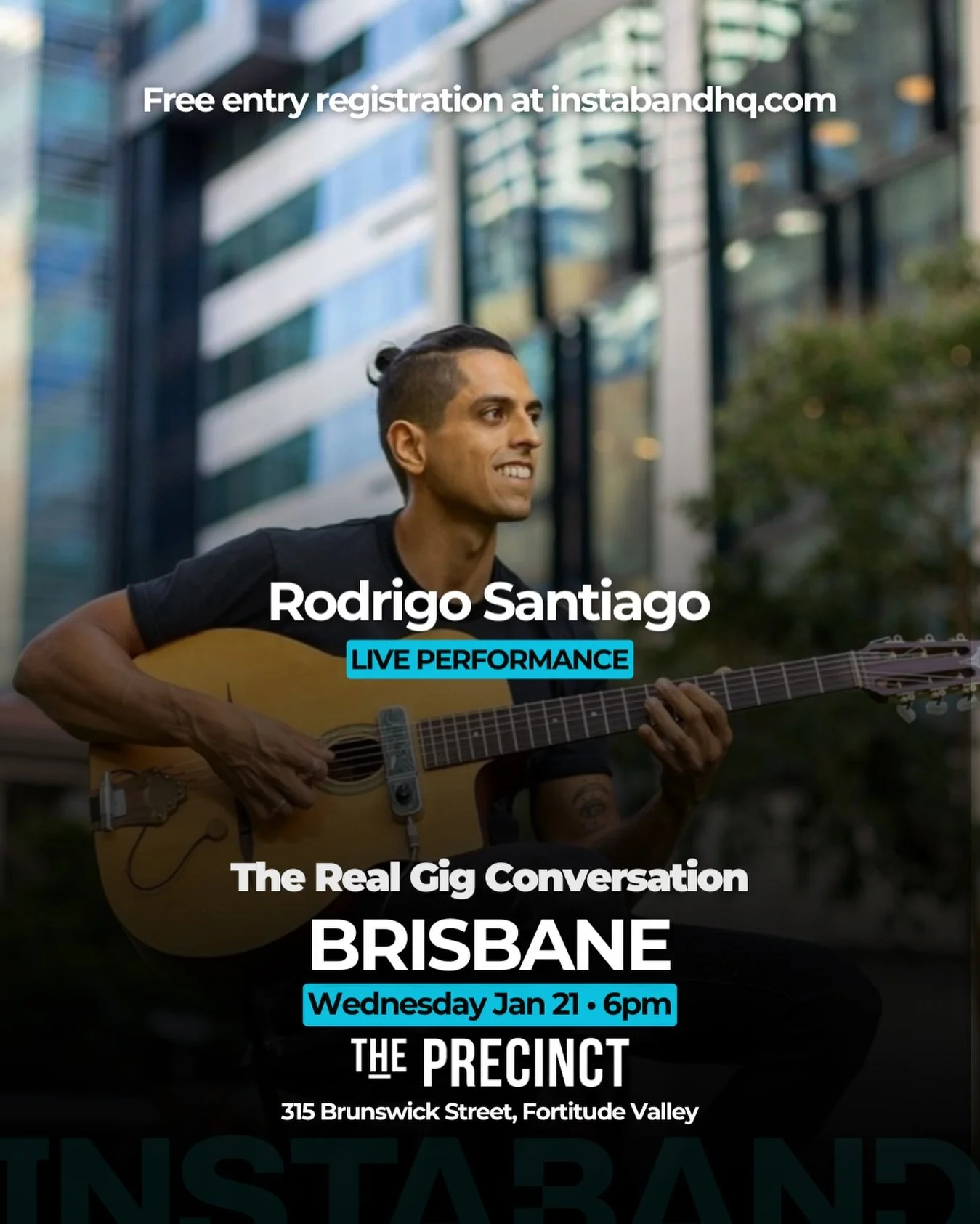 🎸 We&rsquo;re excited to announce @rodrigosantiagomusic as our solo performance at The Real Gig Conversation in Brisbane. 

Rodrigo brings a strong passion for the fusion of cultural music and draws upon his musical inspirations in Gypsy Jazz, Flame