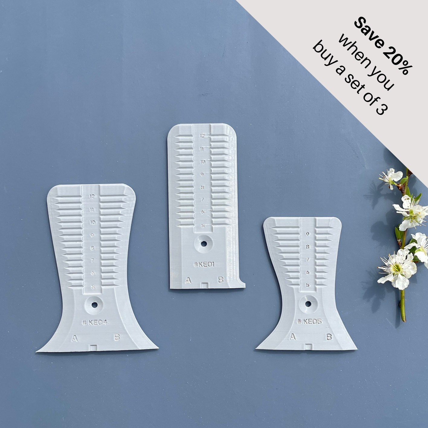 The KEO Rib set of 3 ( # 1, 4 & 5 )