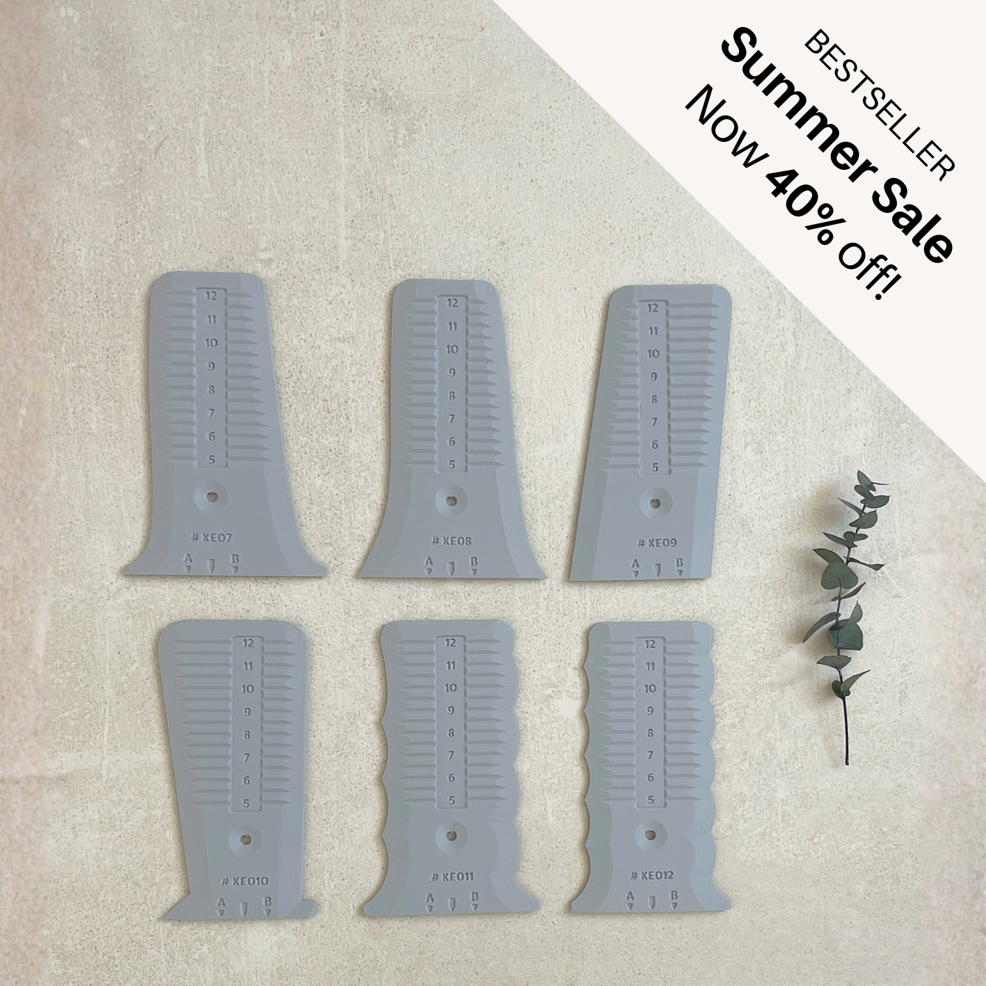 The KEO Rib Set of 6 ribs    ( # 7 - 12 )