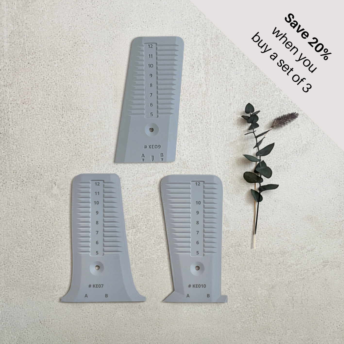 The KEO Rib set of 3 ( # 7, 9, 10 )
