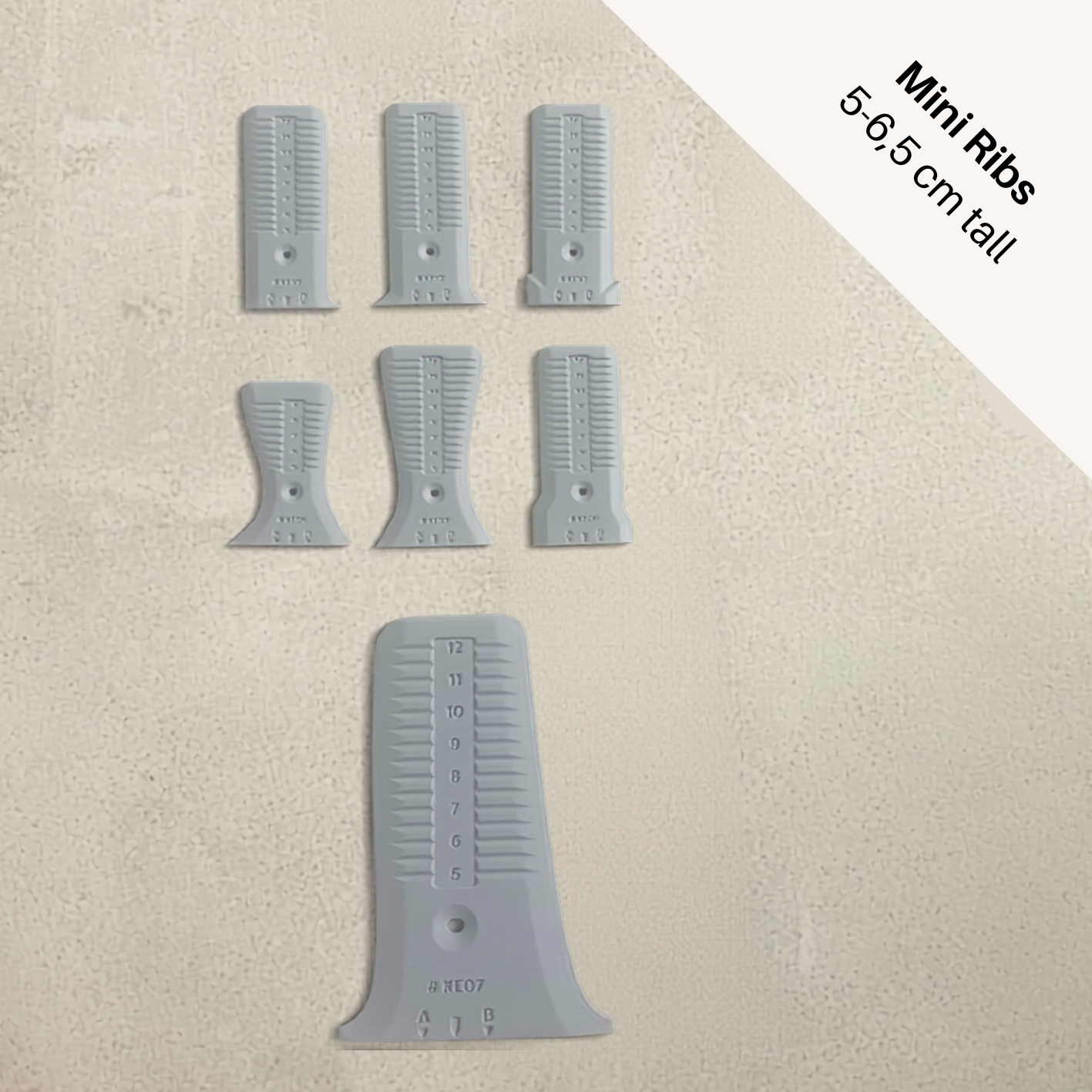 The MINI Rib set of 6 ribs ( # 1 - 6 )