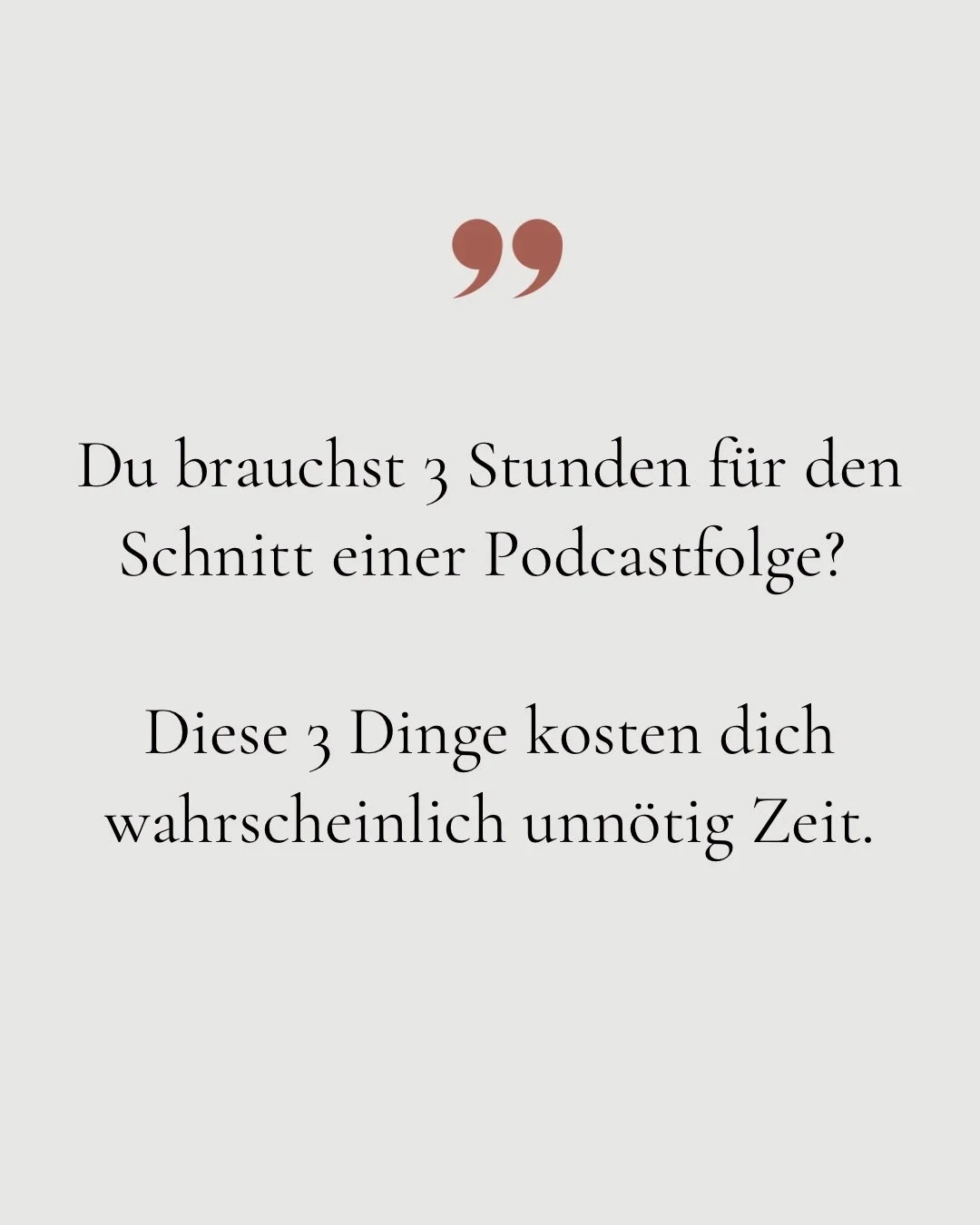 Du nimmst eine Podcastfolge auf und denkst, der gr&ouml;&szlig;te Teil der Arbeit ist geschafft.

Doch dann beginnt die Nachbearbeitung. Versprecher entfernen, Pausen k&uuml;rzen, Audio optimieren, Intro und Outro einf&uuml;gen, exportieren &hellip;
