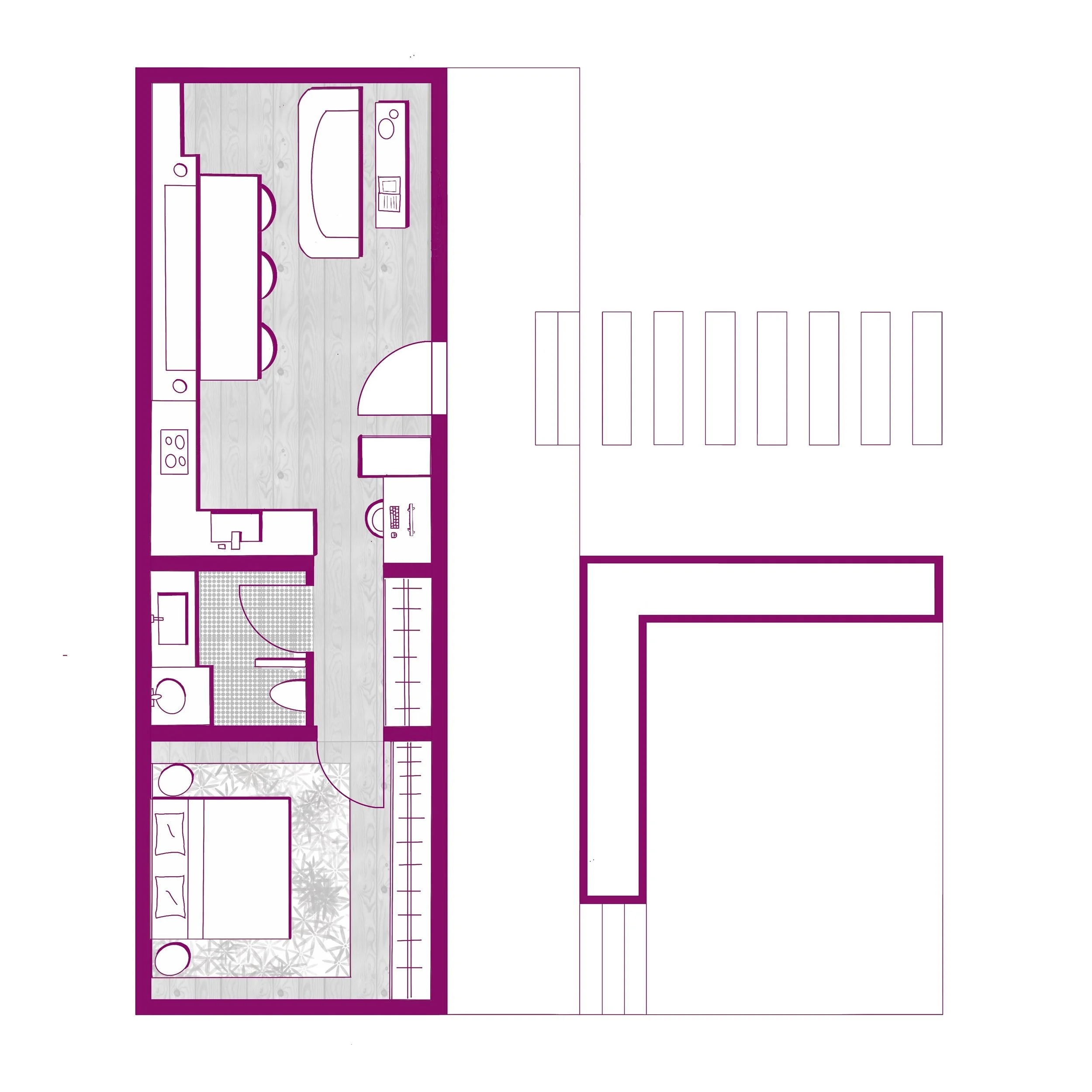 2D Floorplan Tinyhouse