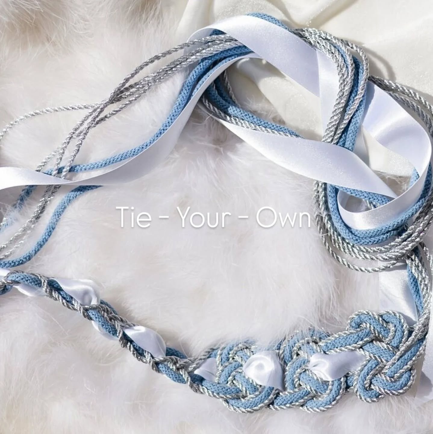 SPOTLIGHT: Tie-Your-Own Infinity Handfasting Cord.

So what's a tie-your-own cord, and how is it different to the other Handfasting cords?🤔

Our Tie-Your-Own Infinity Knot Handfasting cord, is one of our celtic love knot cords, but has a long strand