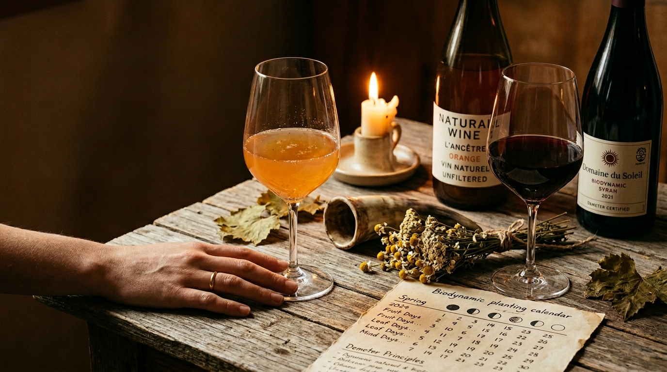 Natural wine vs biodynamic wine: what's actually the difference?