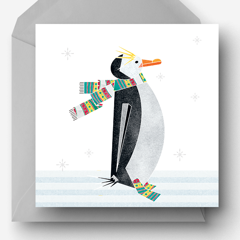 Penguin Christmas Card