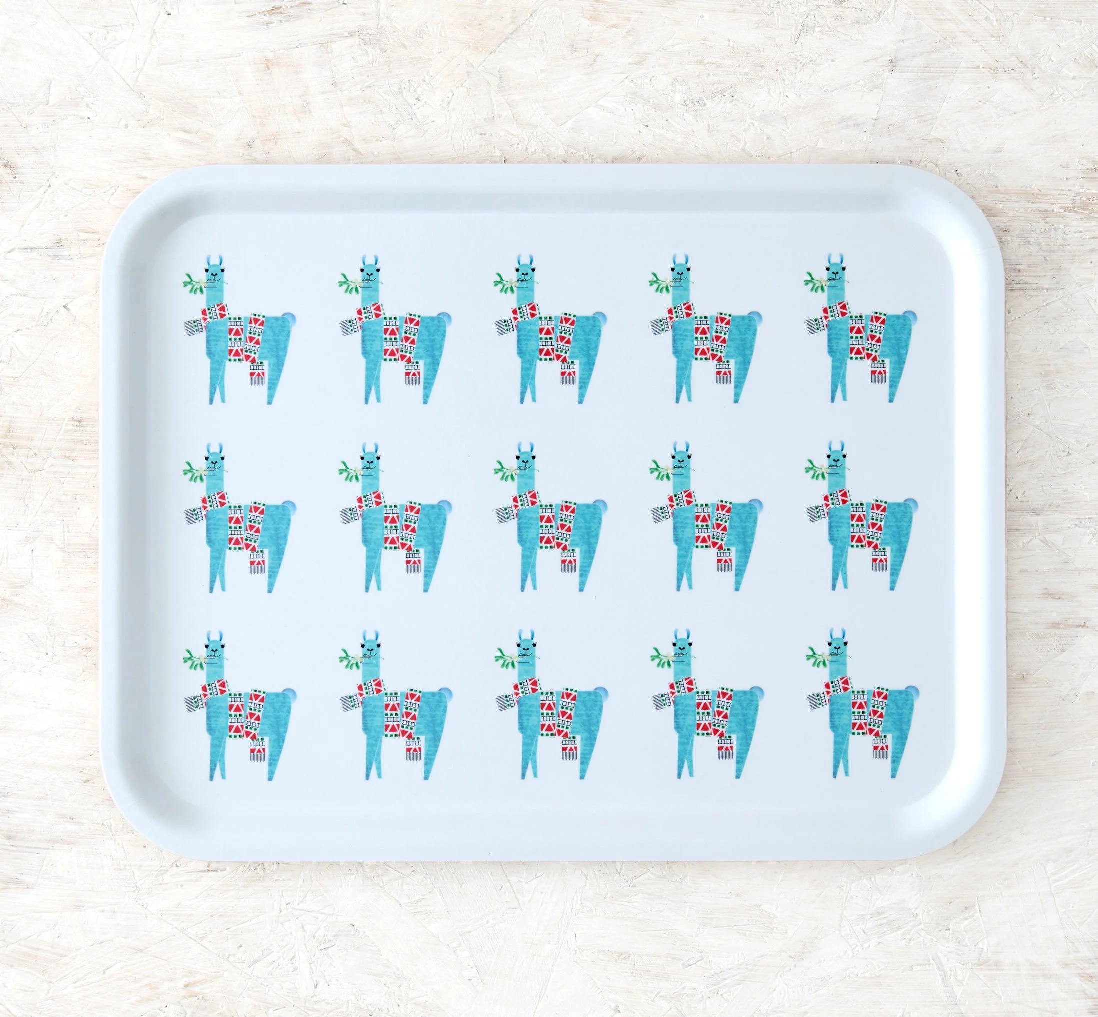 Large Llama Wooden Tray