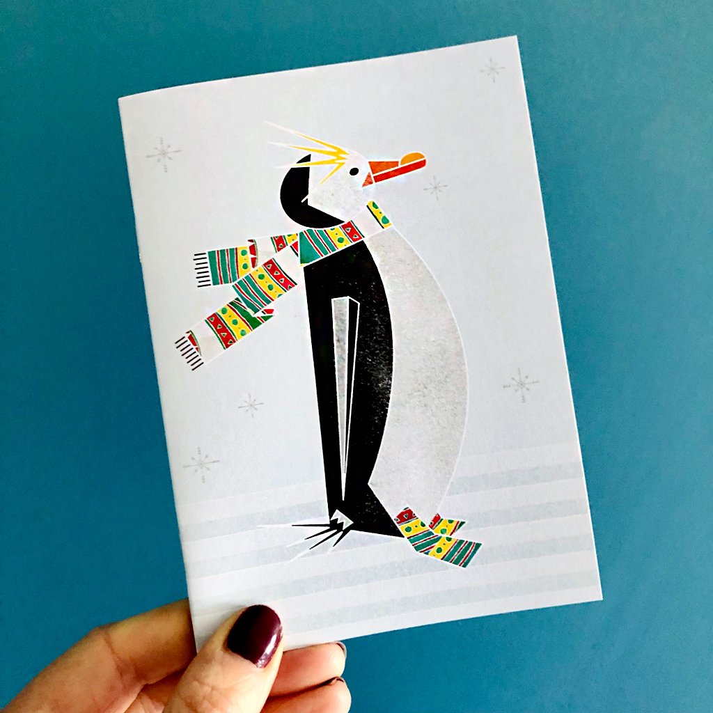Winter Penguin Little A6 Notebook