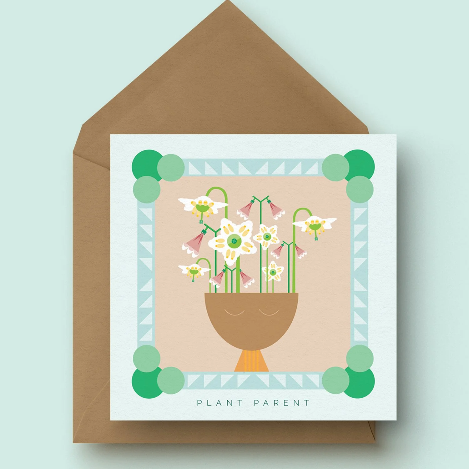 Plant Head Greetings Card