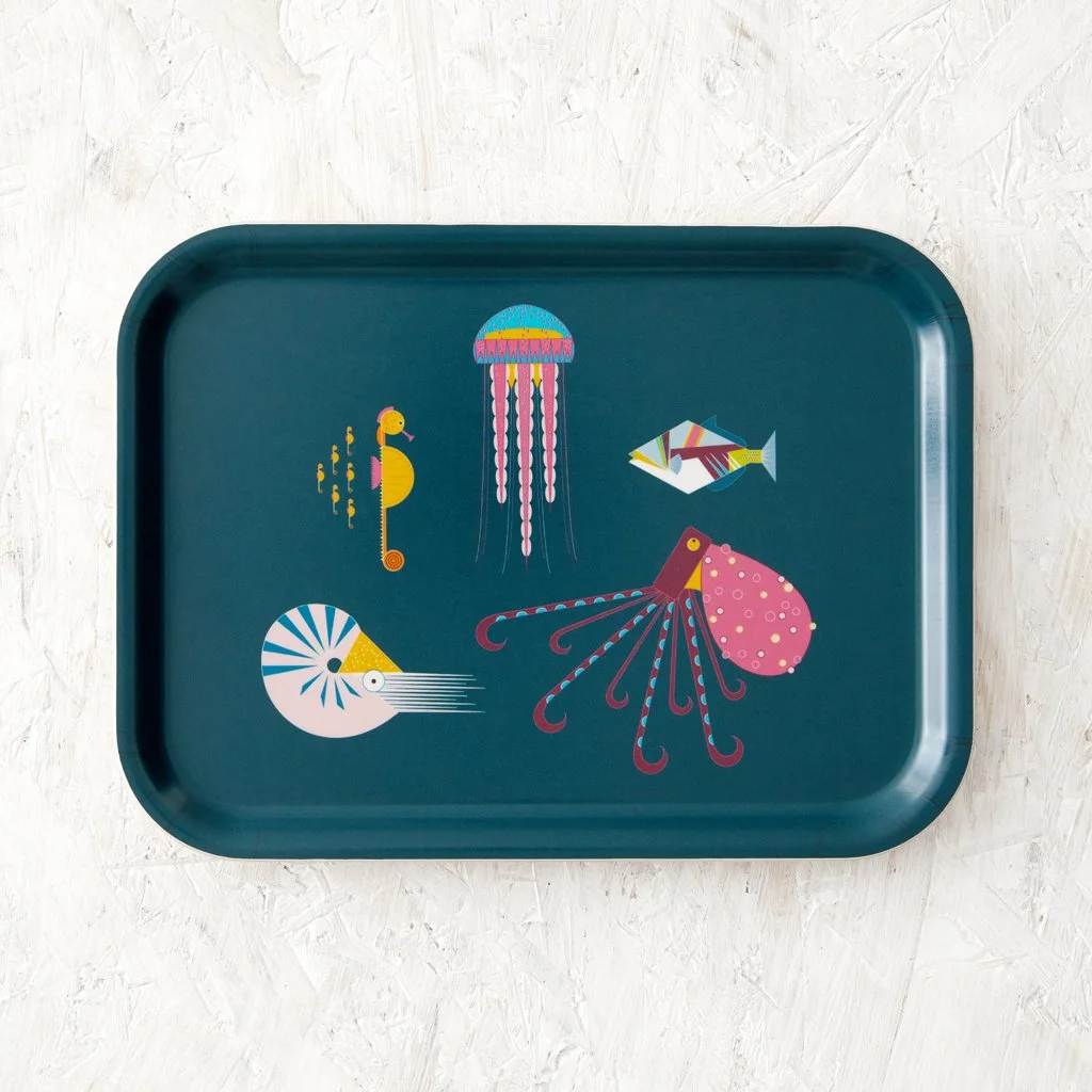 Small Sea Creatures Wooden Tray