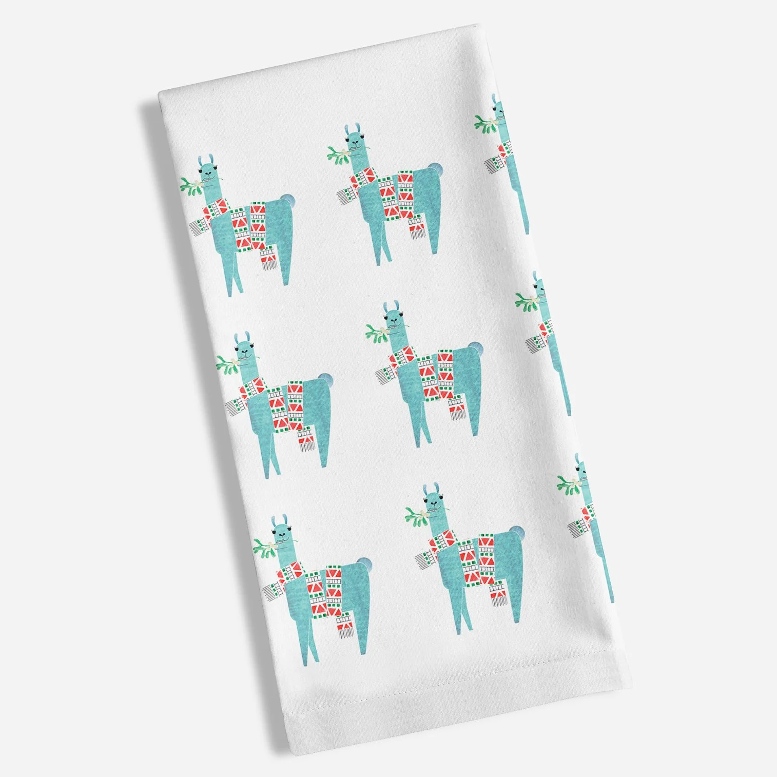 Llama Organic Cotton Tea Towel