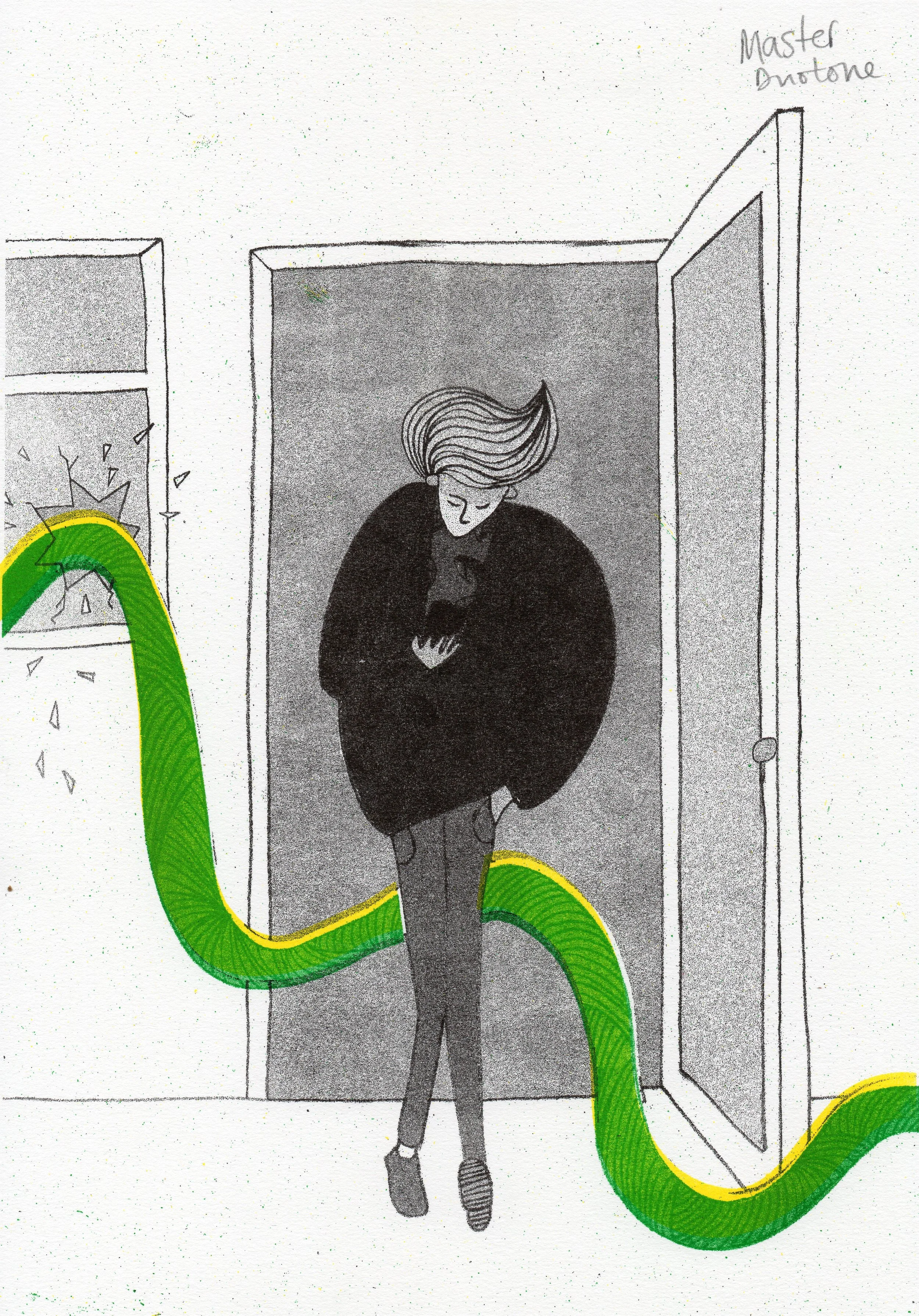 Risograph print - part of a sequence for my Masters Degree