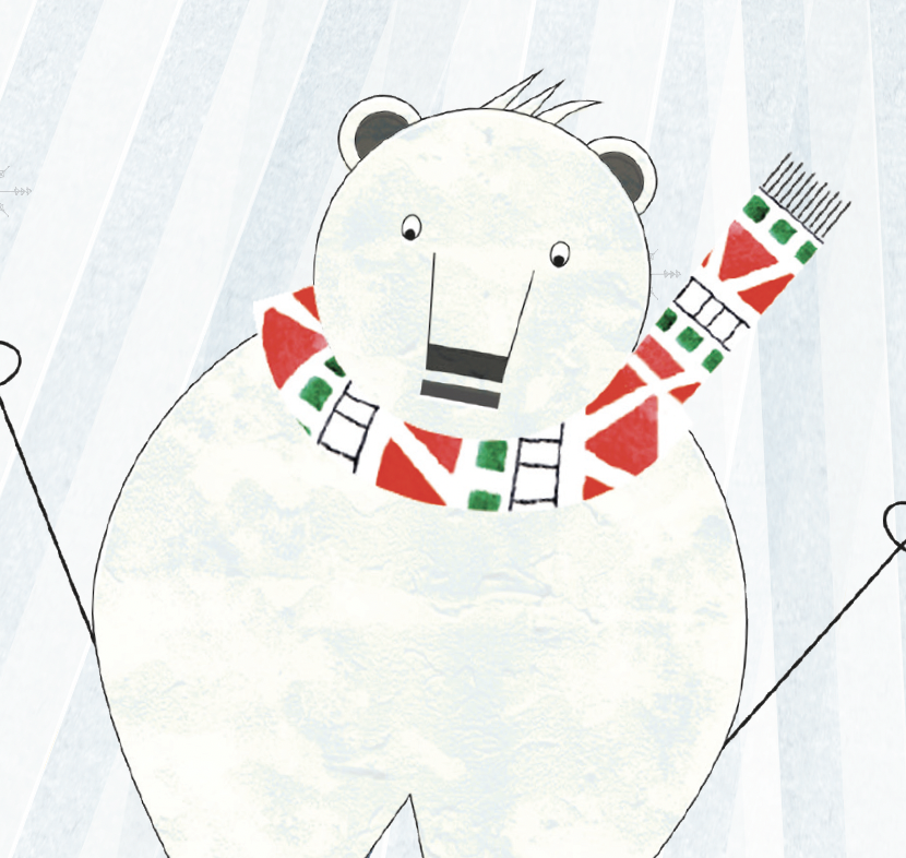 ellie good illustration polar bear skiing card.png