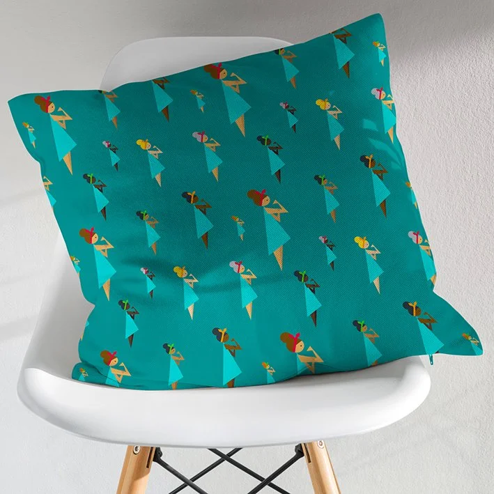 Strong Women Organic Cotton Cushion Cover