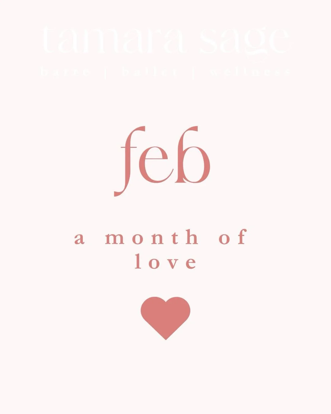 February: A Month of Love 💕

Let&rsquo;s welcome February with open hearts &amp; celebrate all the love it brings.

Each day this month, we can do something small &amp; simple to remind ourselves to feel that love, whether on our own or together.

I