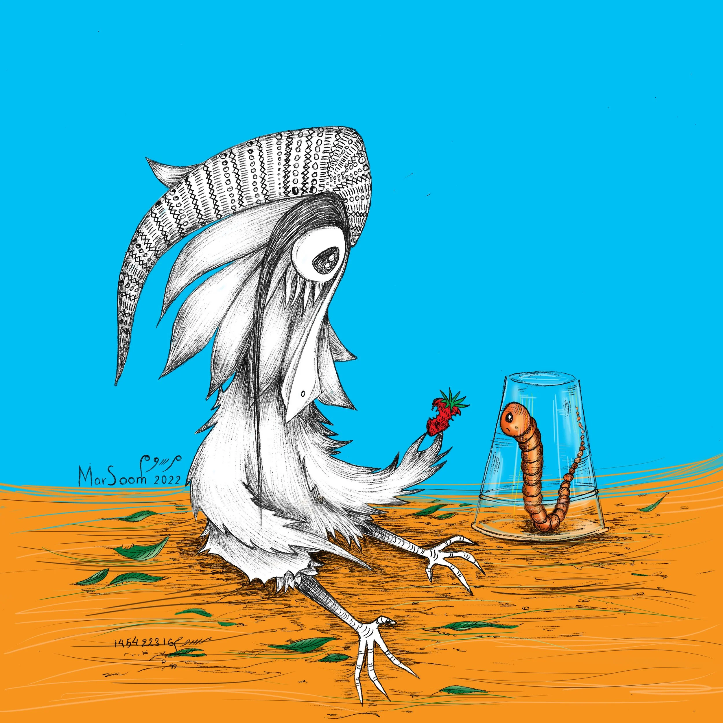 الدودة ومرسوم ملون 5.jpg