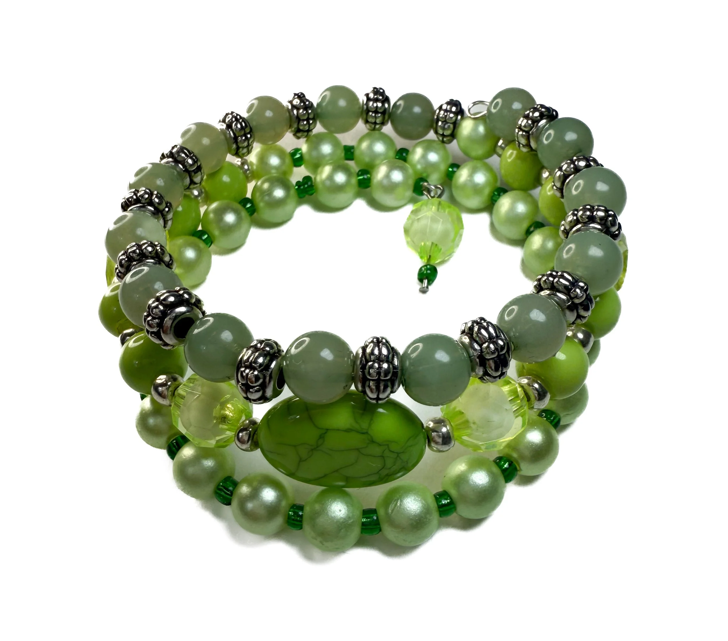 Evergreen Elegance Handcrafted Bracelet
