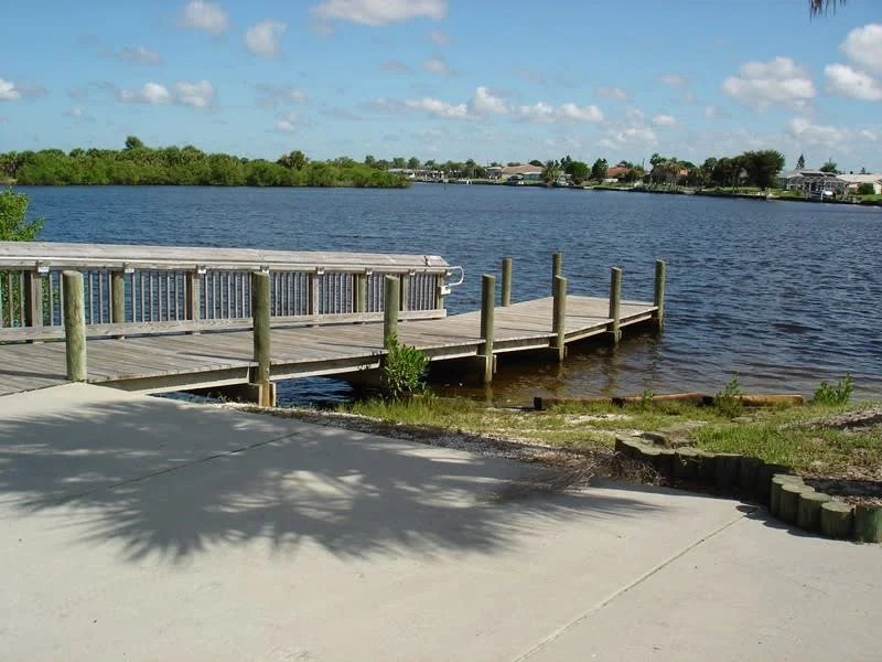 Spring Lake Park, Florida dock leading into the water