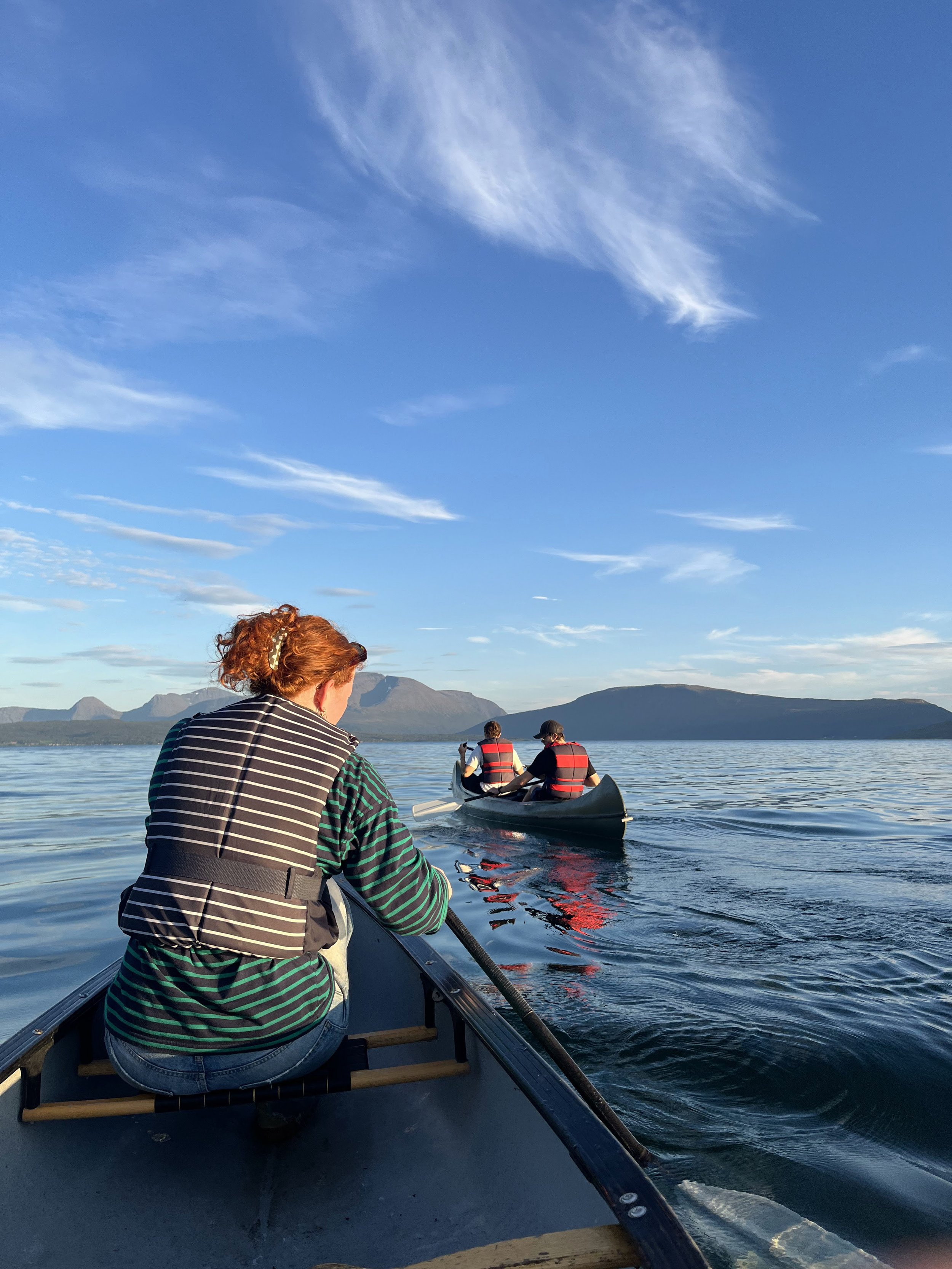 Kanopadling i fjorden