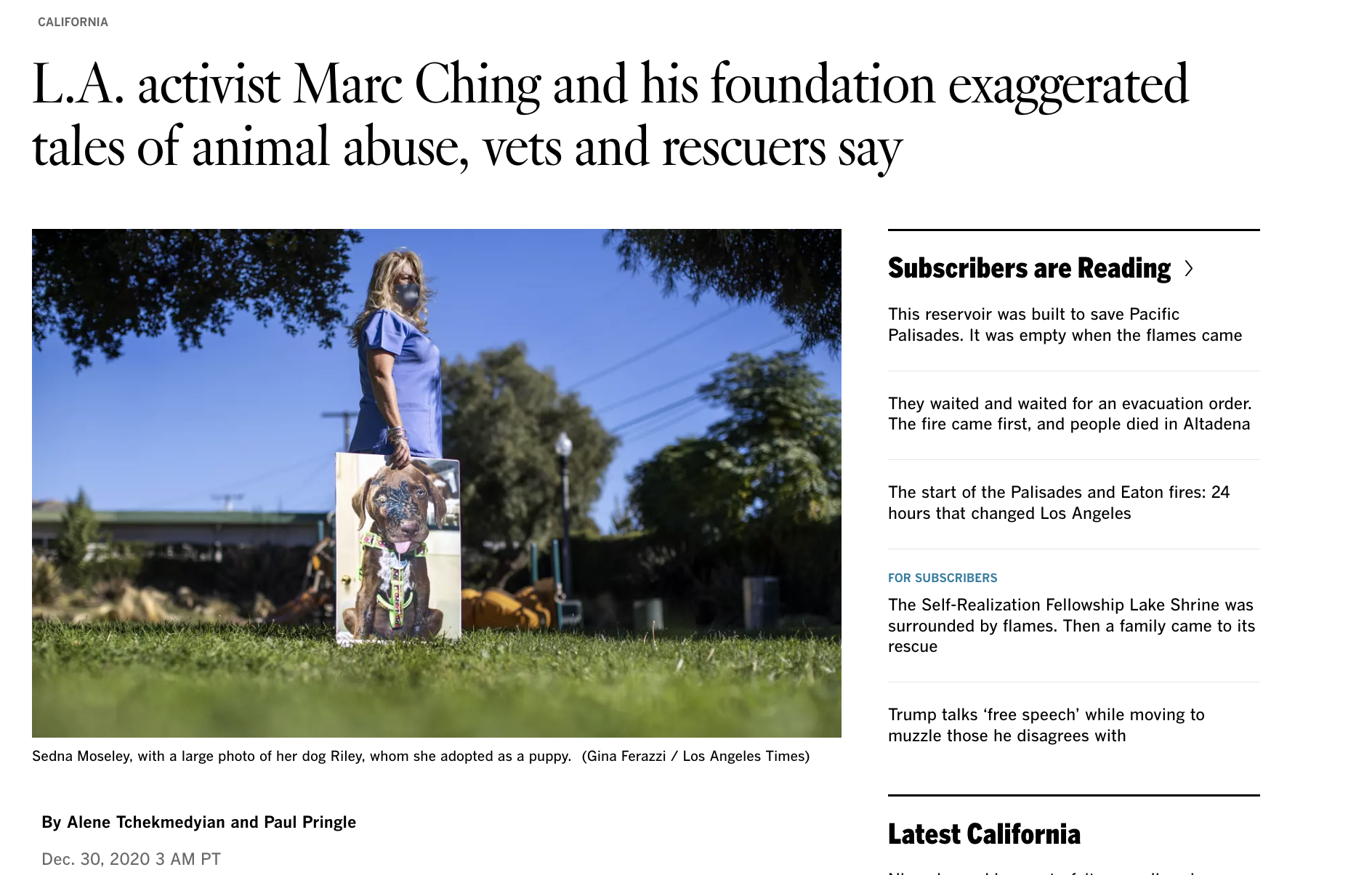 Article in New York Times animals abuse and use of social media