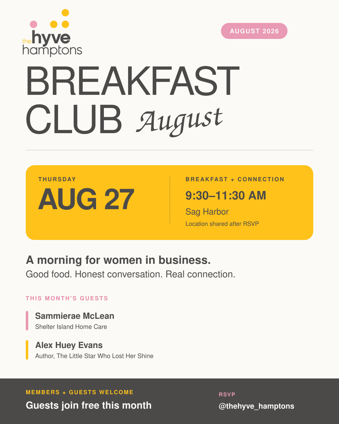 THE HYVE BREAKFAST CLUB